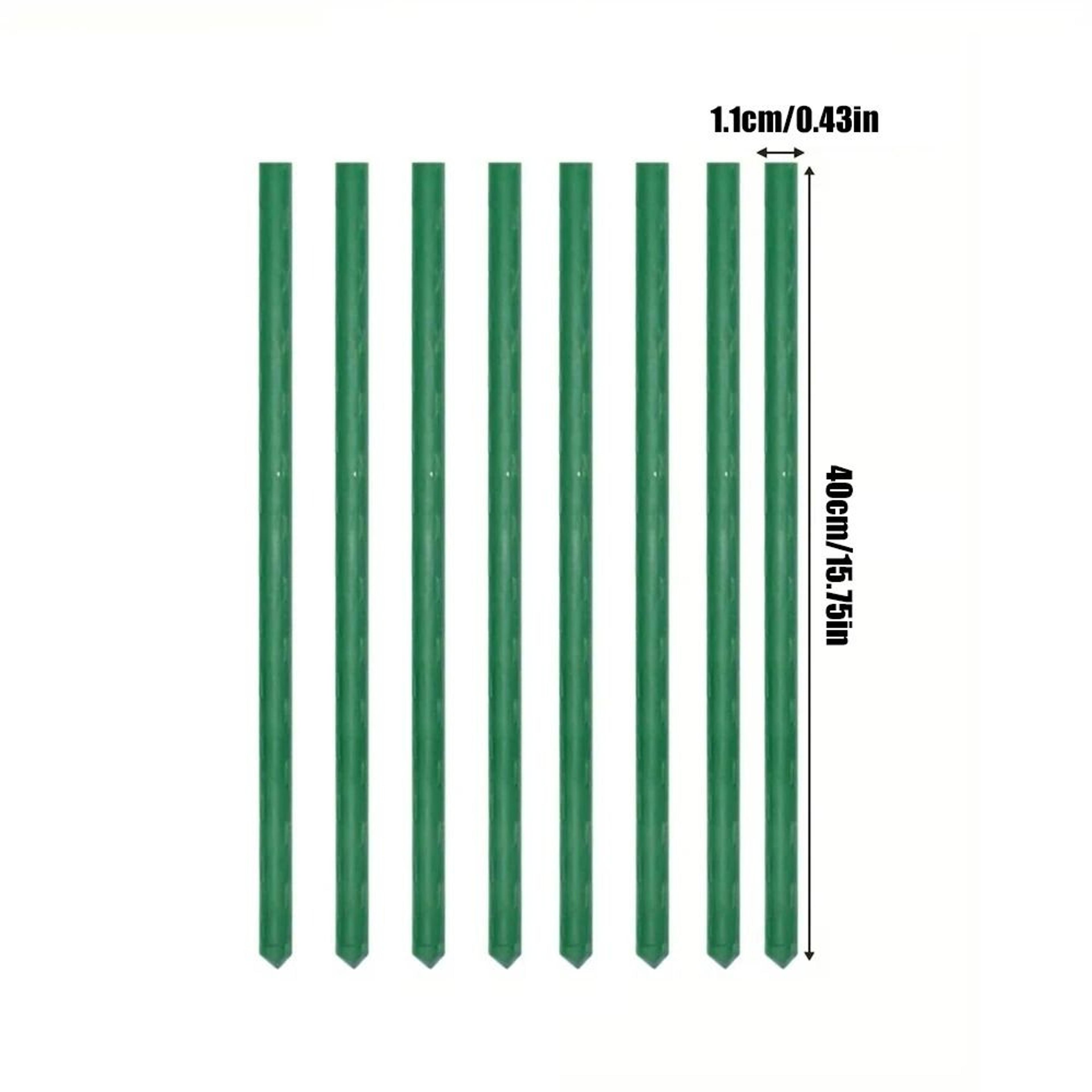 Plastic Coated Steel Plant Stakes  Heavy Duty Gardening Support Pillars 7