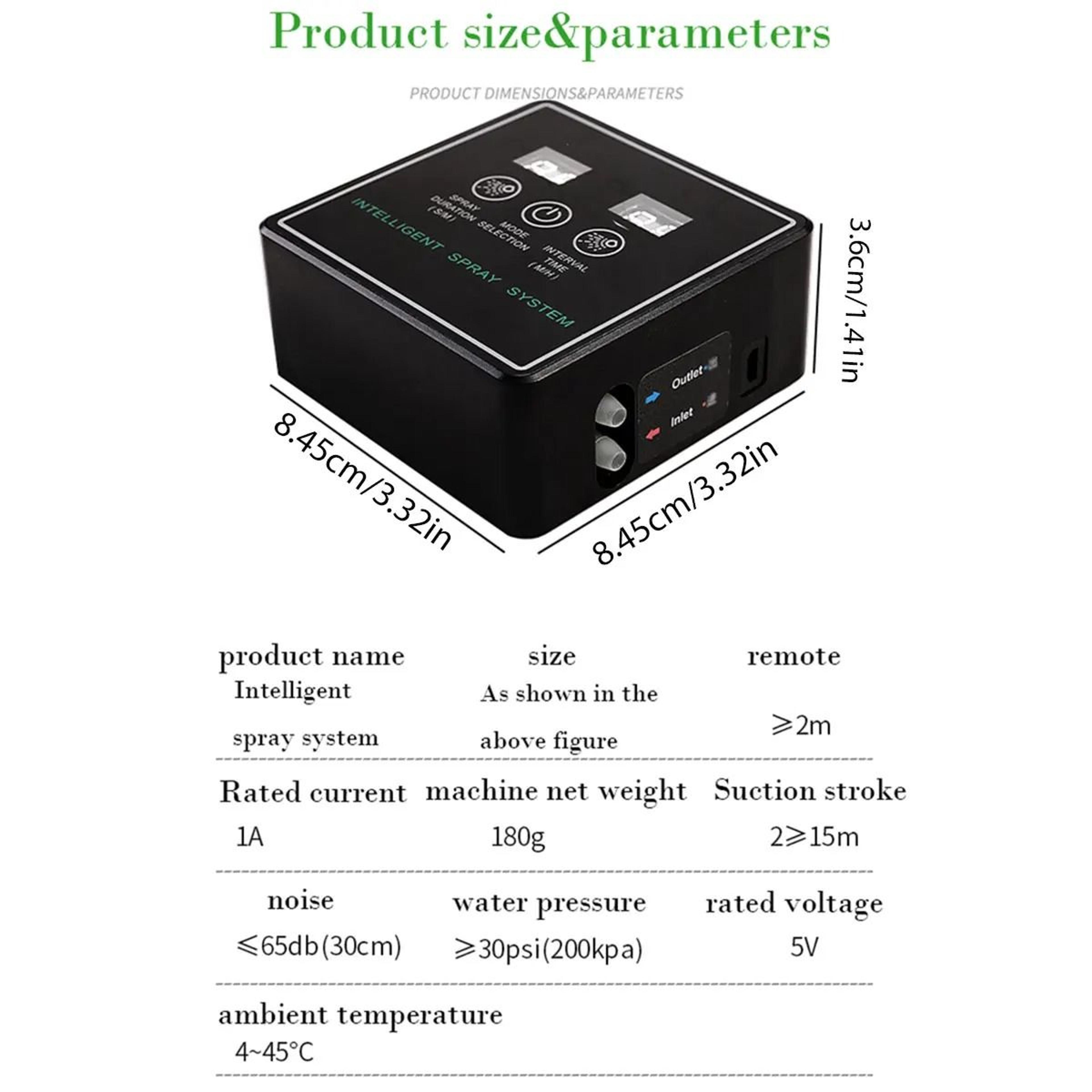 Touch Screen Automatic Rainforest Misting System  Intelligent Timer  Sprinkler Kit For Terrariums 5