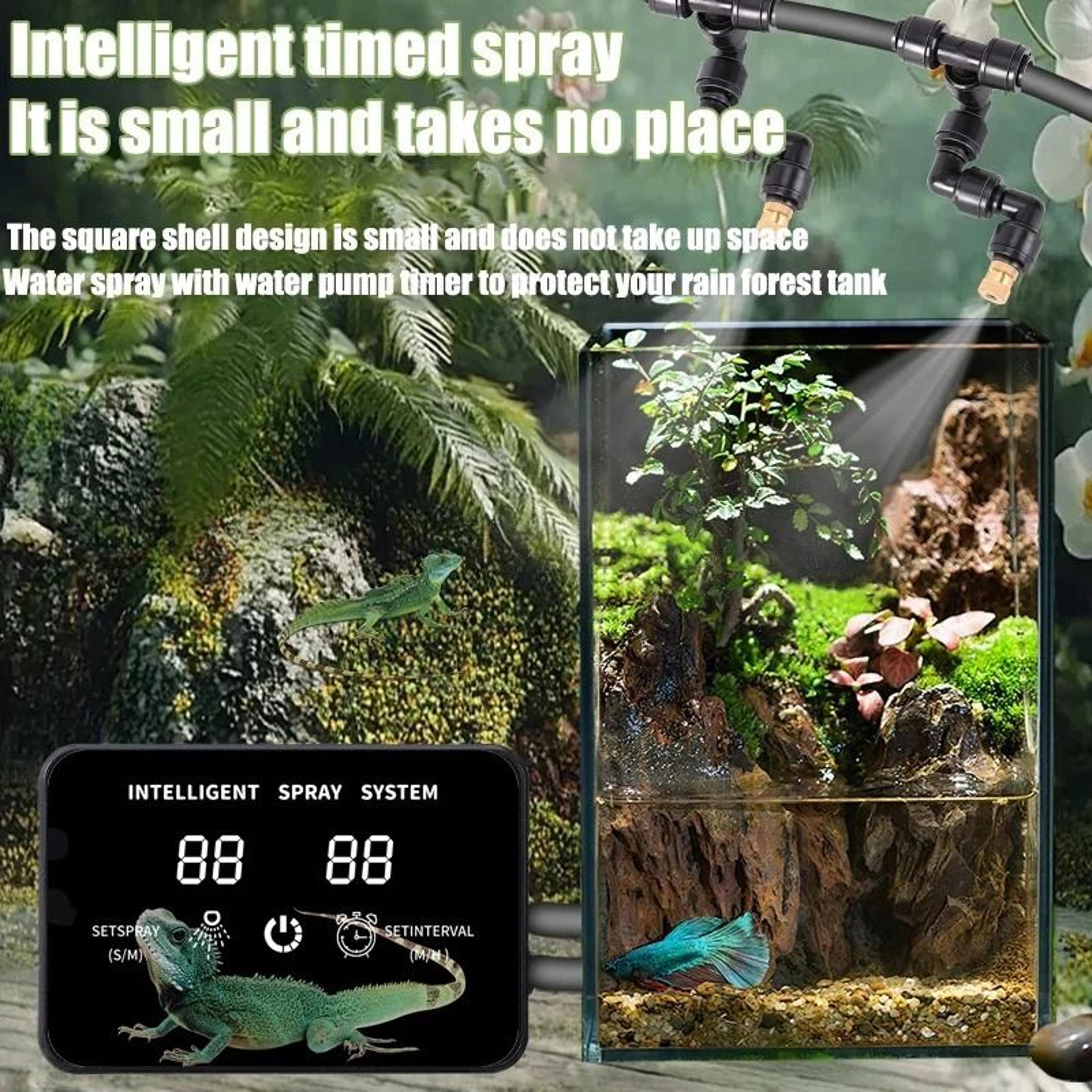 Rainforest Intelligent Timed Terrarium Fogger Kit  Automatic Reptile Humidification Spray System 2