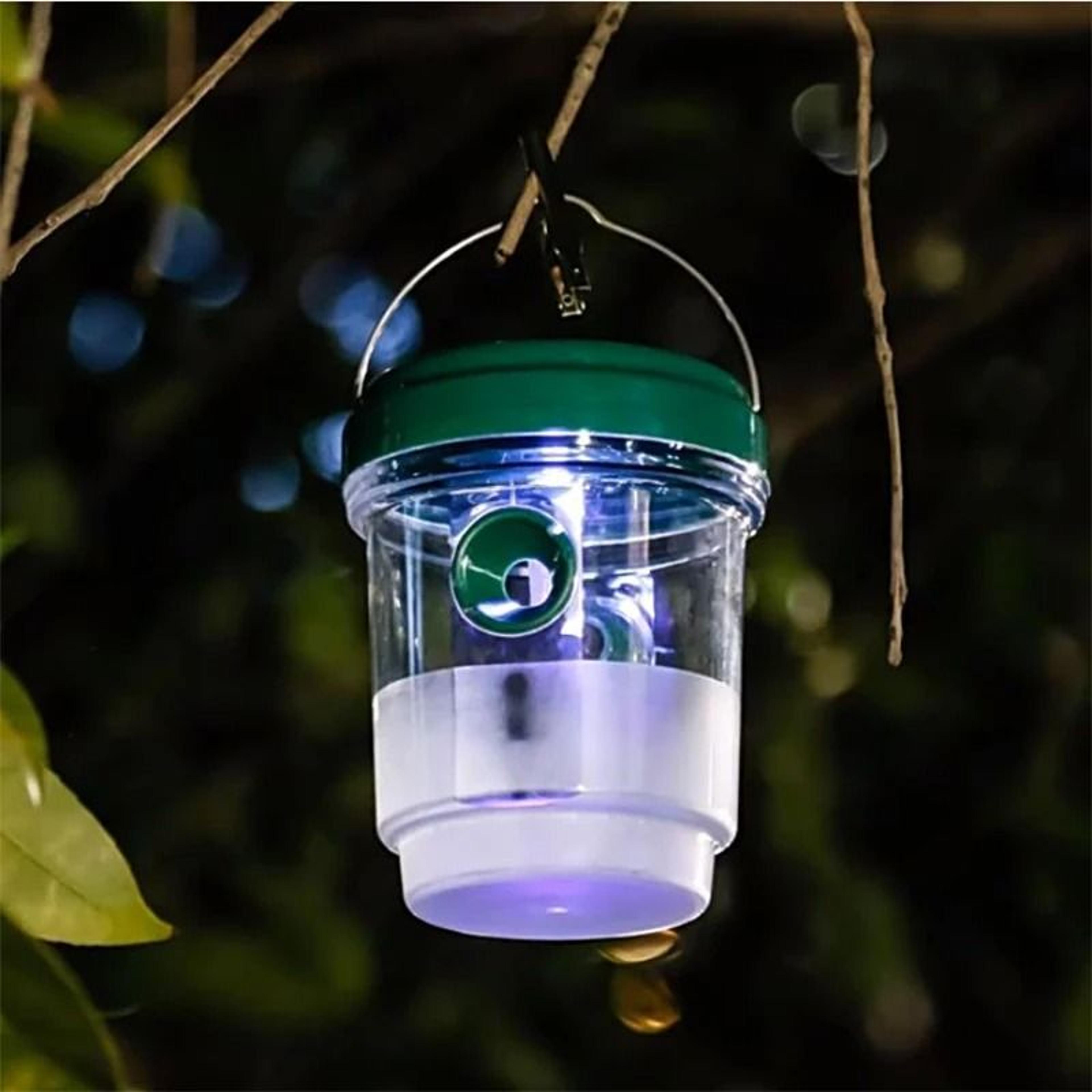 Solar LED Outdoor Wasp And Fruit Fly Trap  Reusable Hanging Bee Catcher 1