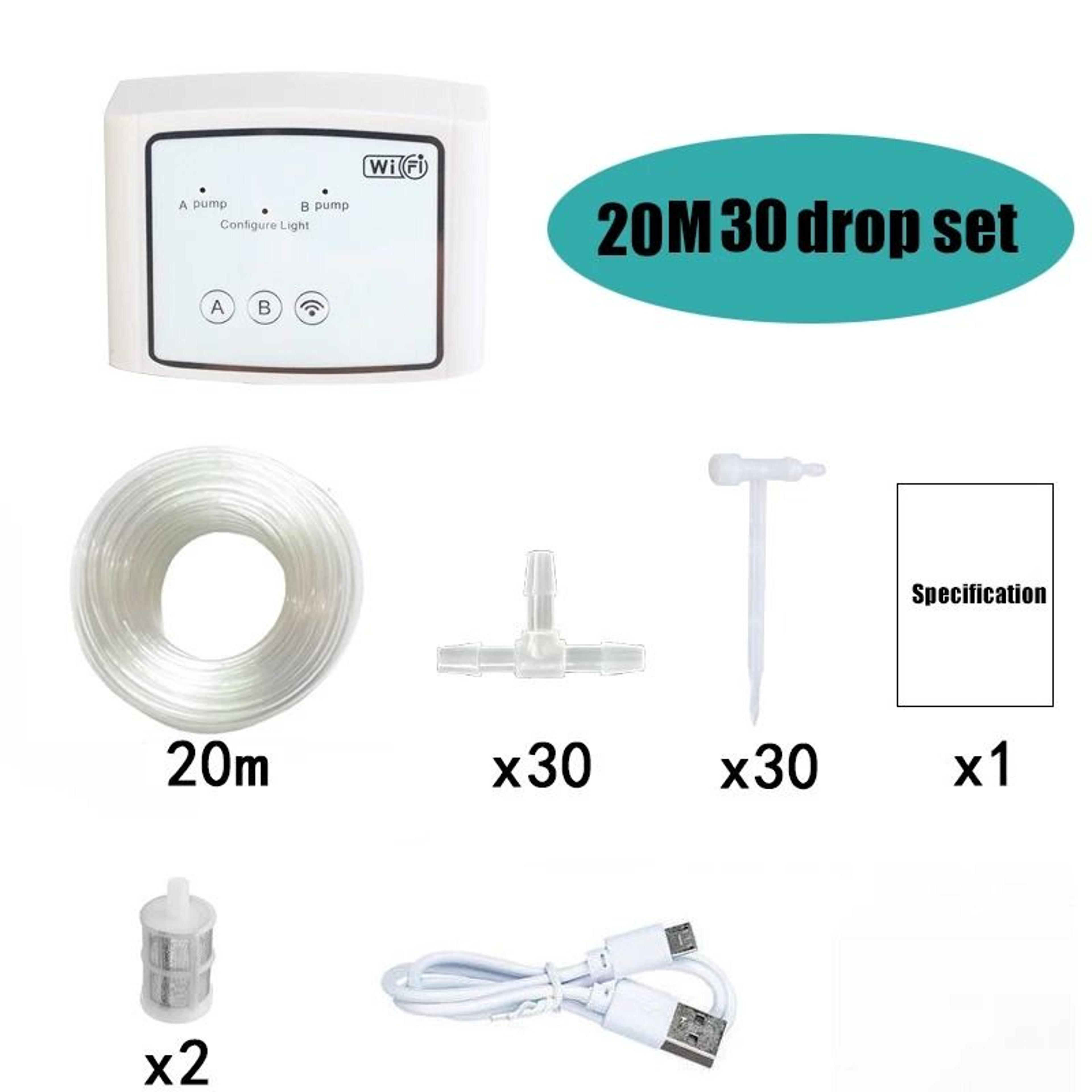 WiFi Smart Dual Pump Automatic Drip Irrigation System  Adjustable Valve App Controlled Garden Water 8