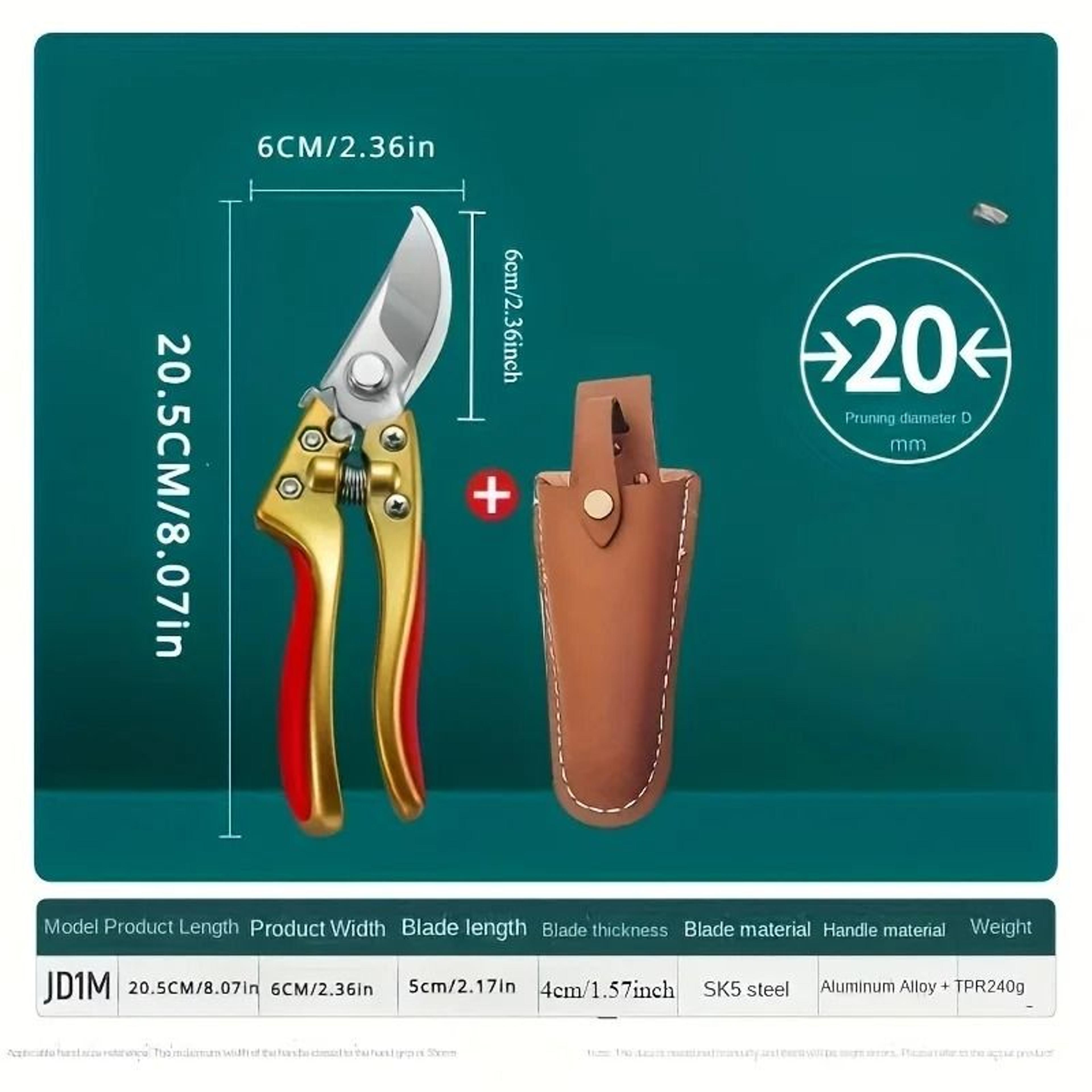Labor Saving Garden Pruning Shears  Professional Fruit Tree  Flower Branch Trimmer Scissors 3