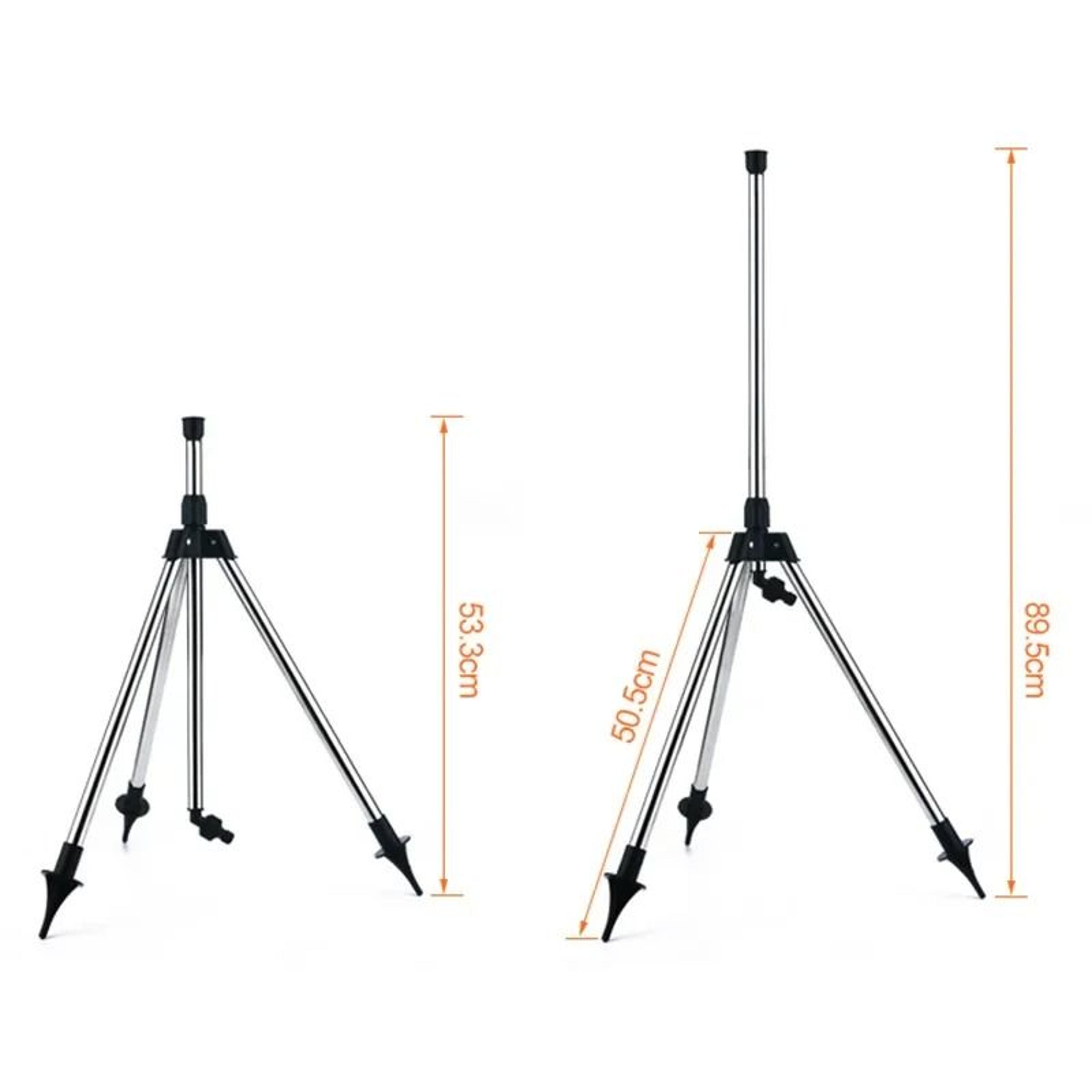 360 Degree Garden Automatic Rotating Sprinkler With Stainless Steel Tripod Stand  Water Jet Irrigat 5