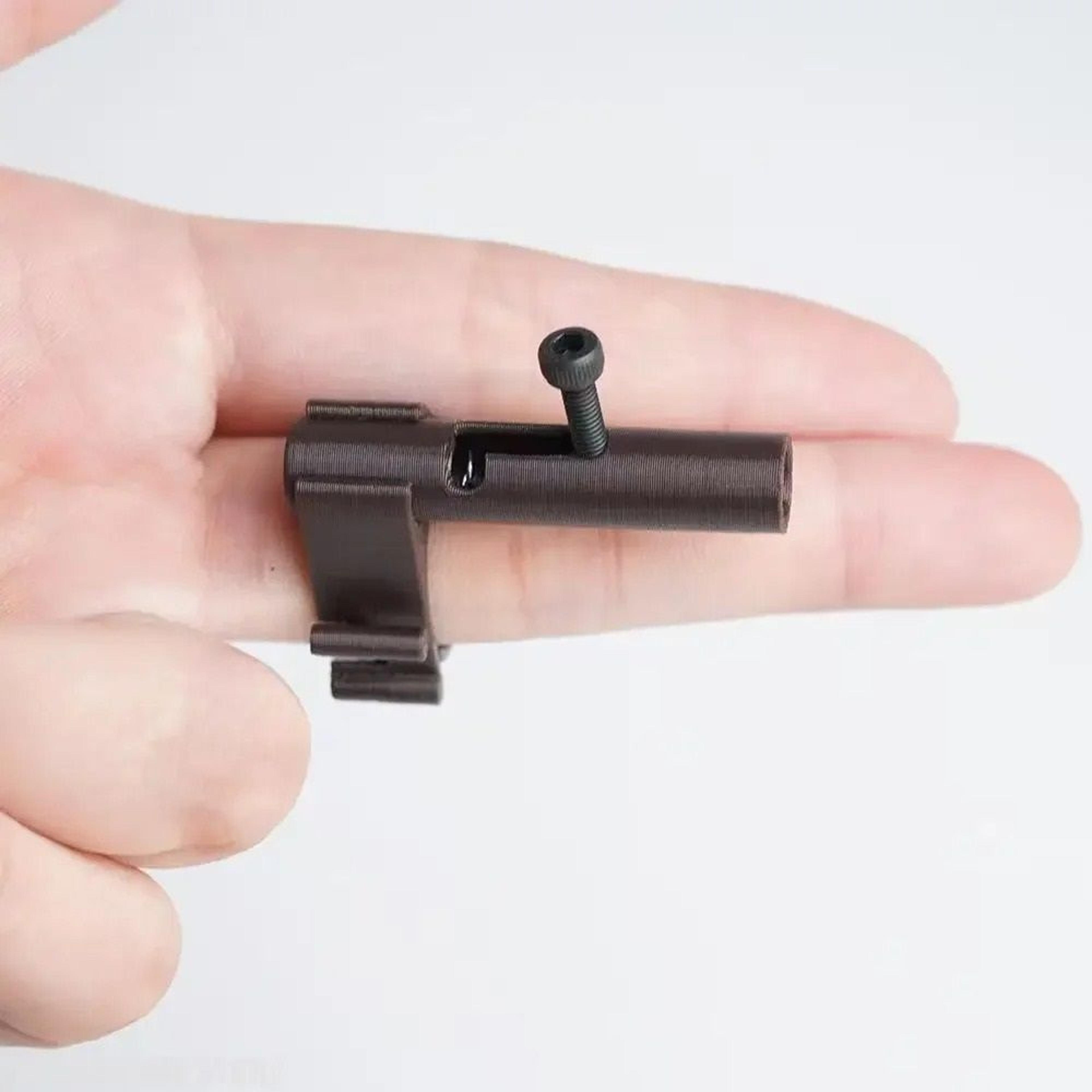 hidden mini plastic bullet launcher – safe paper ball launch toy gun & fun prank gadget