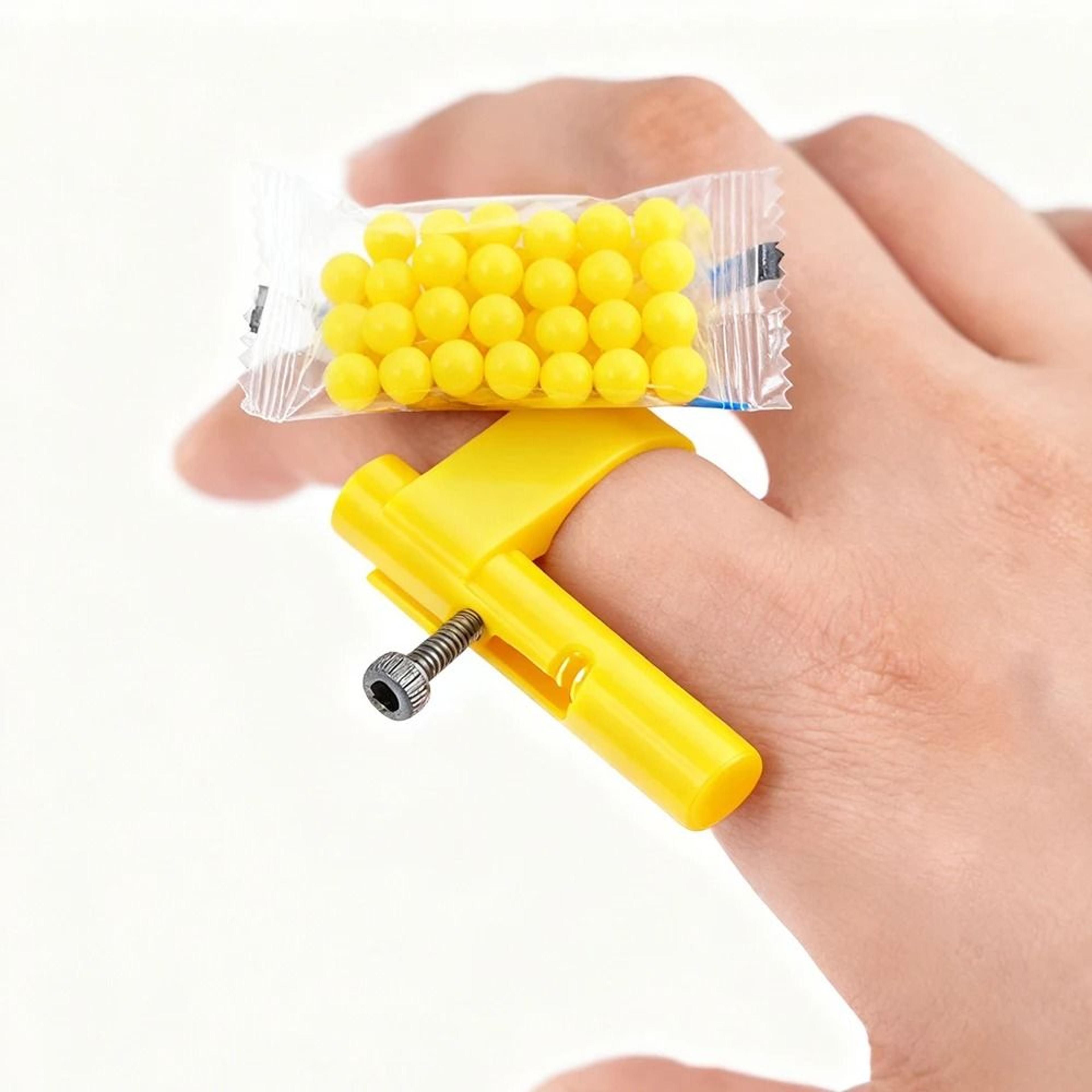Hidden Mini Plastic Bullet Launcher  Safe Paper Ball Launch Toy Gun  Fun Prank Gadget 6
