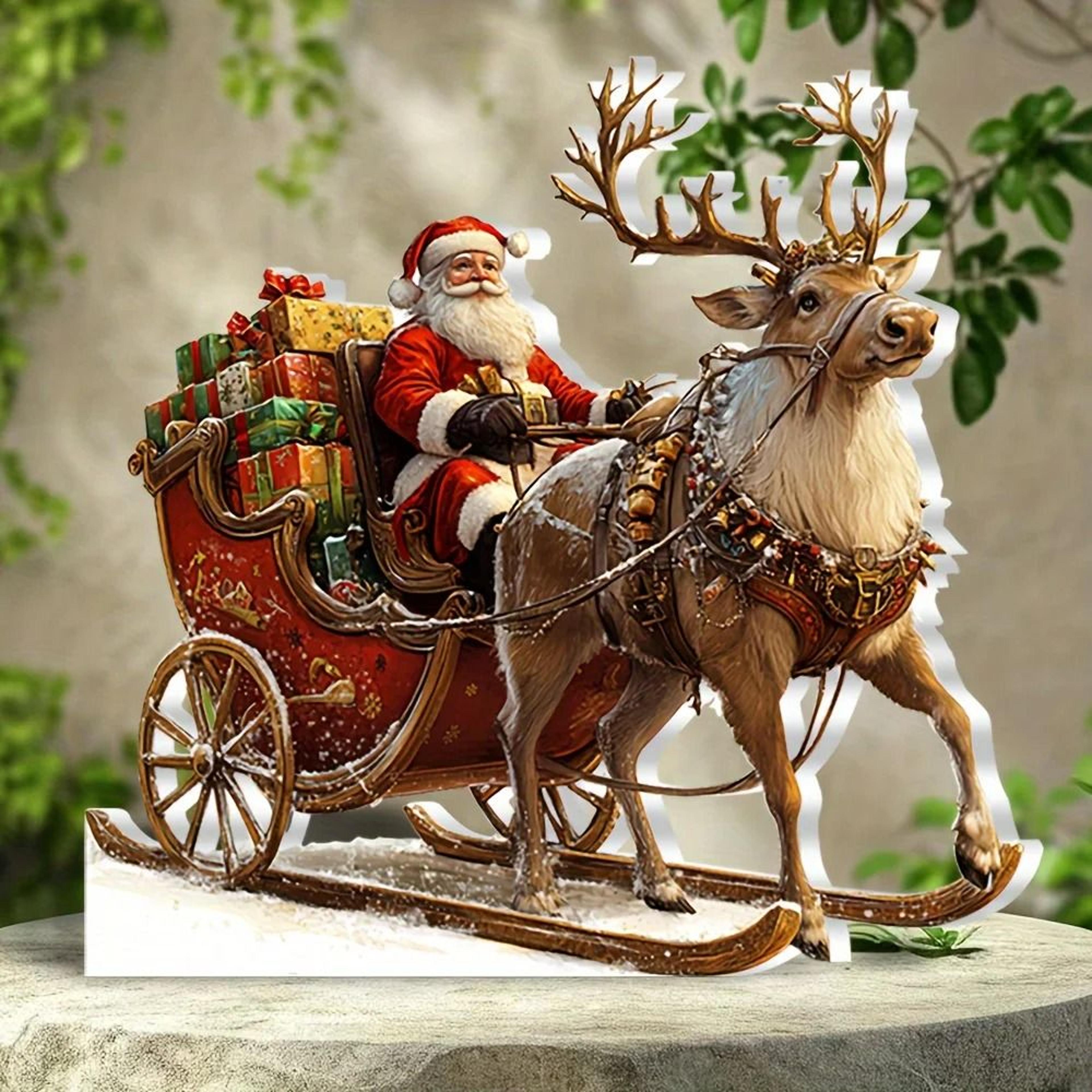 bohemian 2d christmas gift ornament – festive desktop decoration & multifunctional room accent