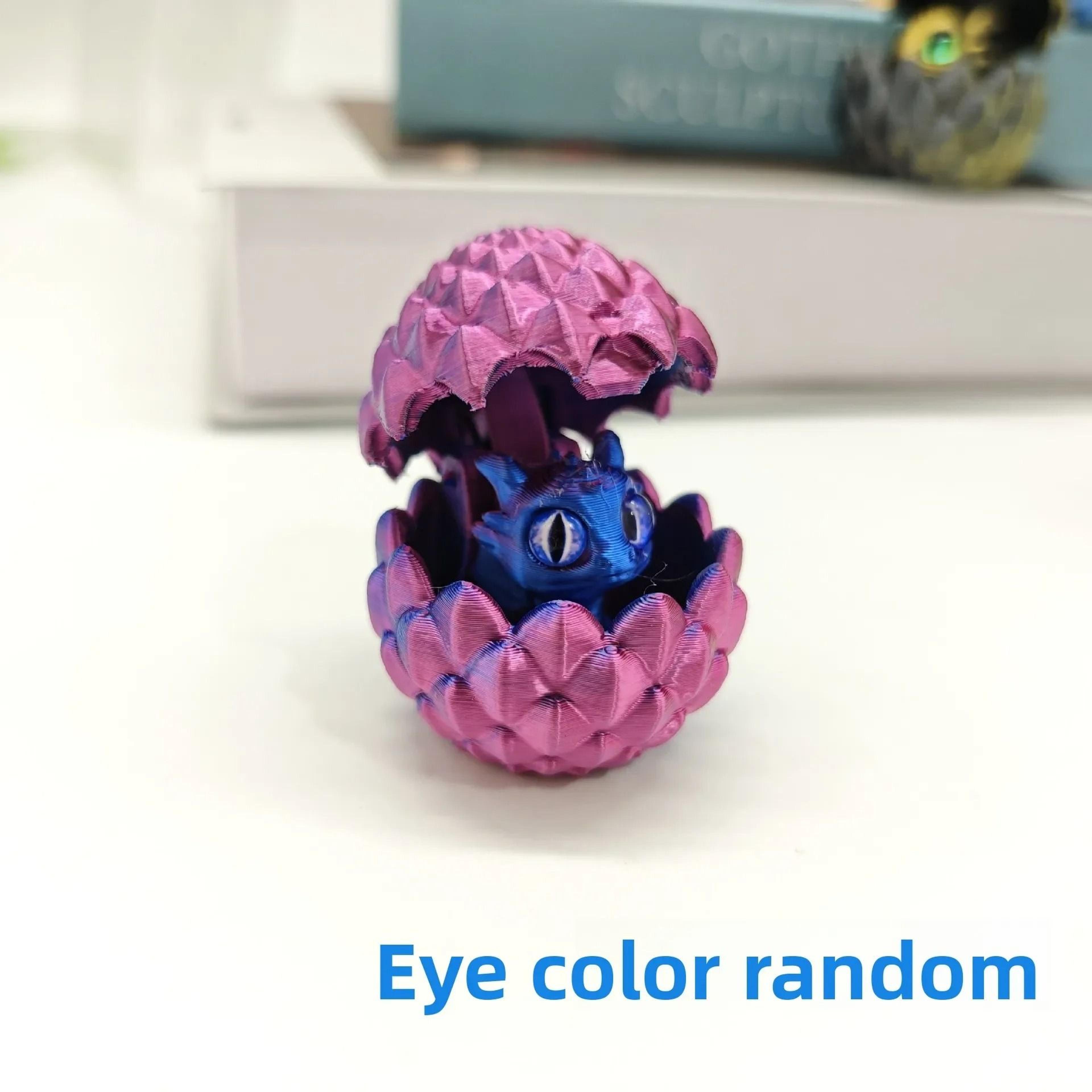 3D Printed Hatching Dragon In Egg Statue  Articulated Fantasy Dragon Figure  Modern Desktop Ornamen 7