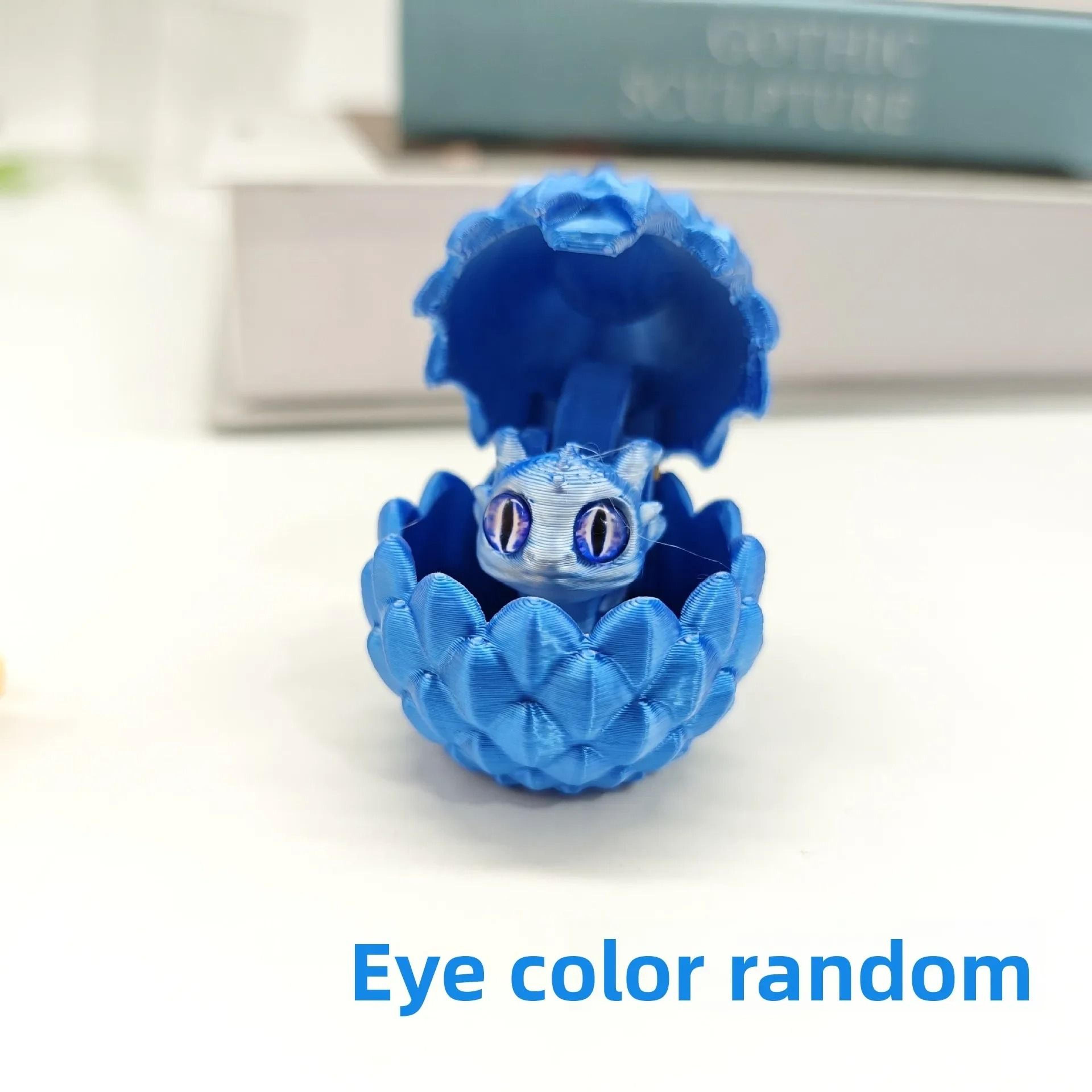 3D Printed Hatching Dragon In Egg Statue  Articulated Fantasy Dragon Figure  Modern Desktop Ornamen 11
