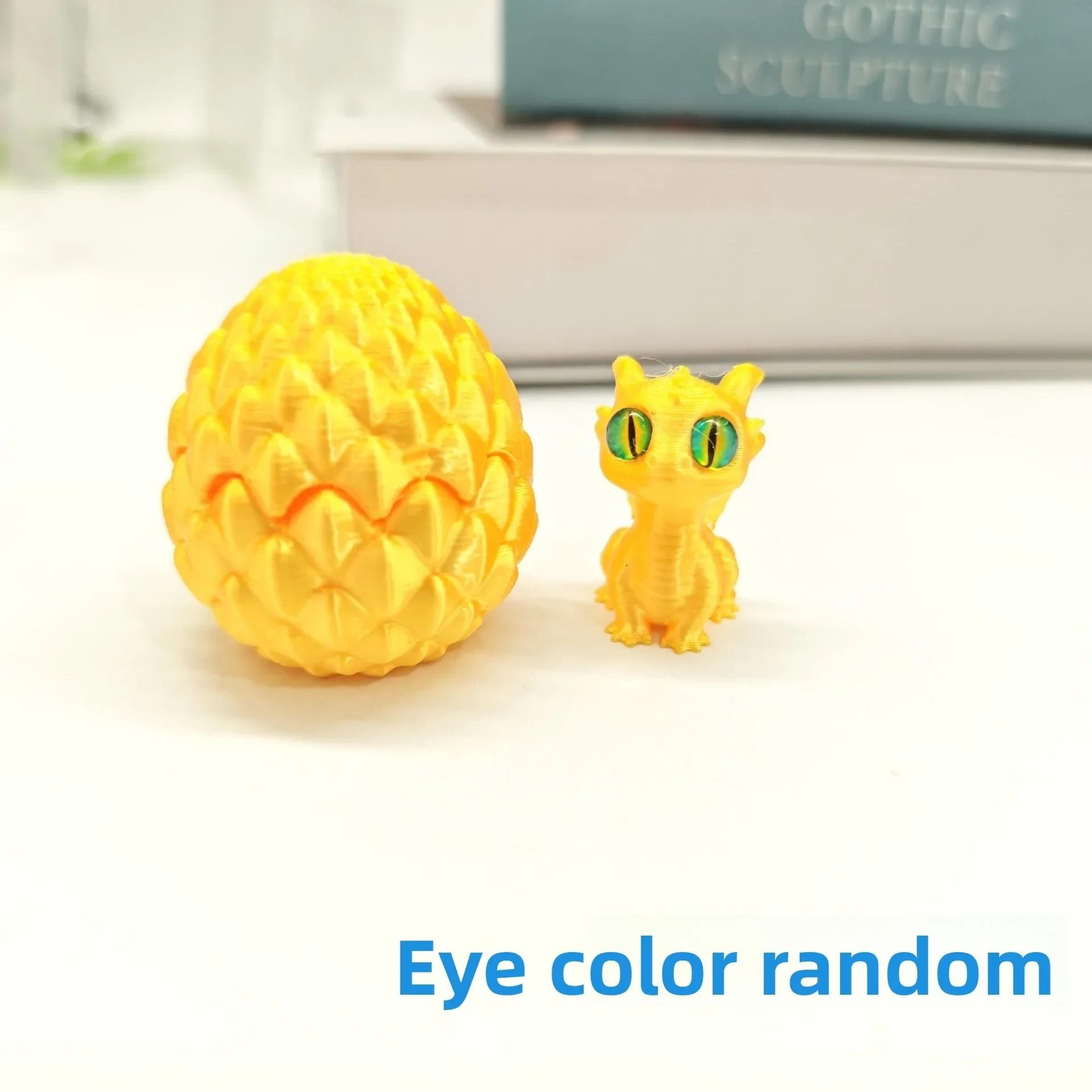 3D Printed Hatching Dragon In Egg Statue  Articulated Fantasy Dragon Figure  Modern Desktop Ornamen 12