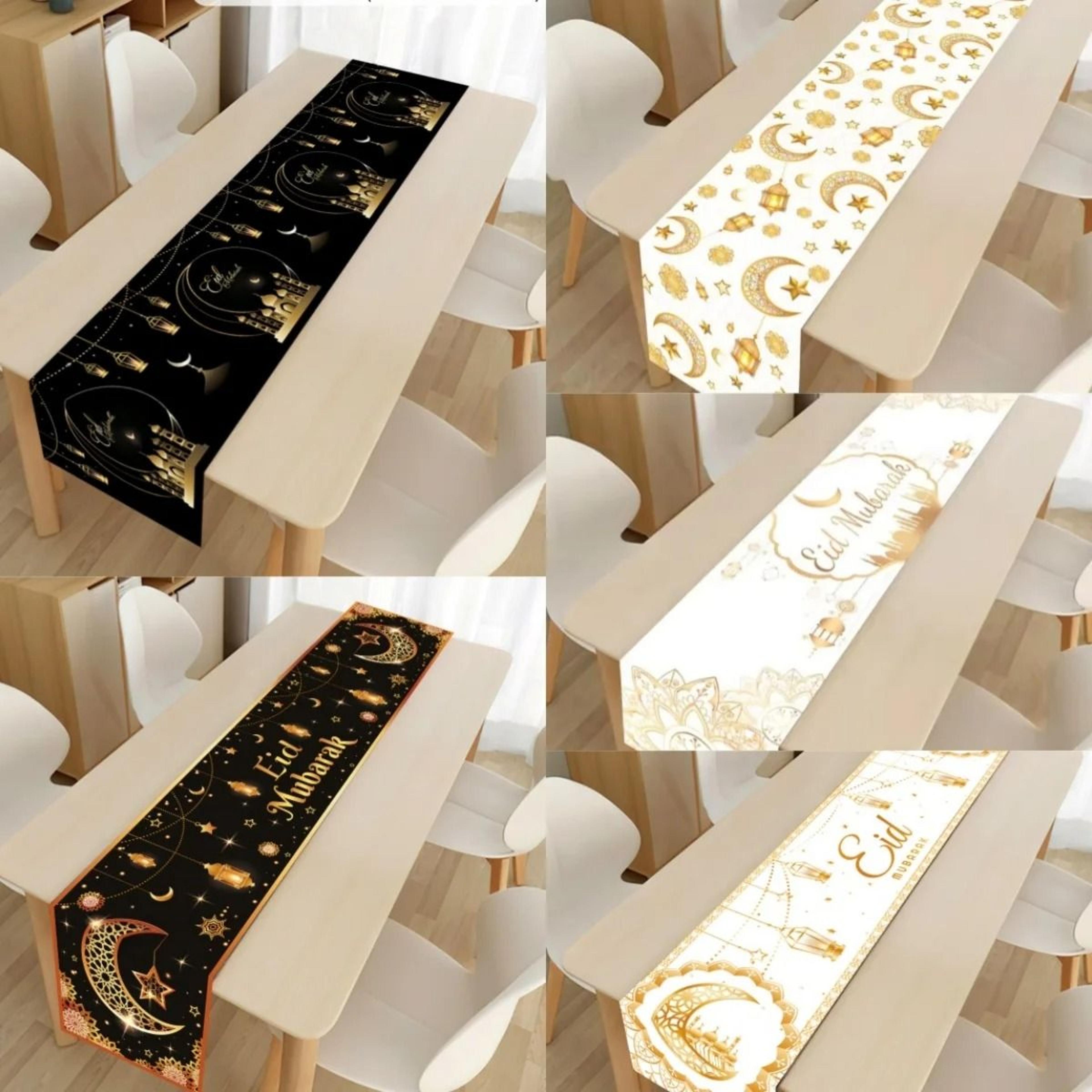 Ramadan Table Runner  Eid Mubarak Table Decoration For Home  Islamic Party Dining Decor 1