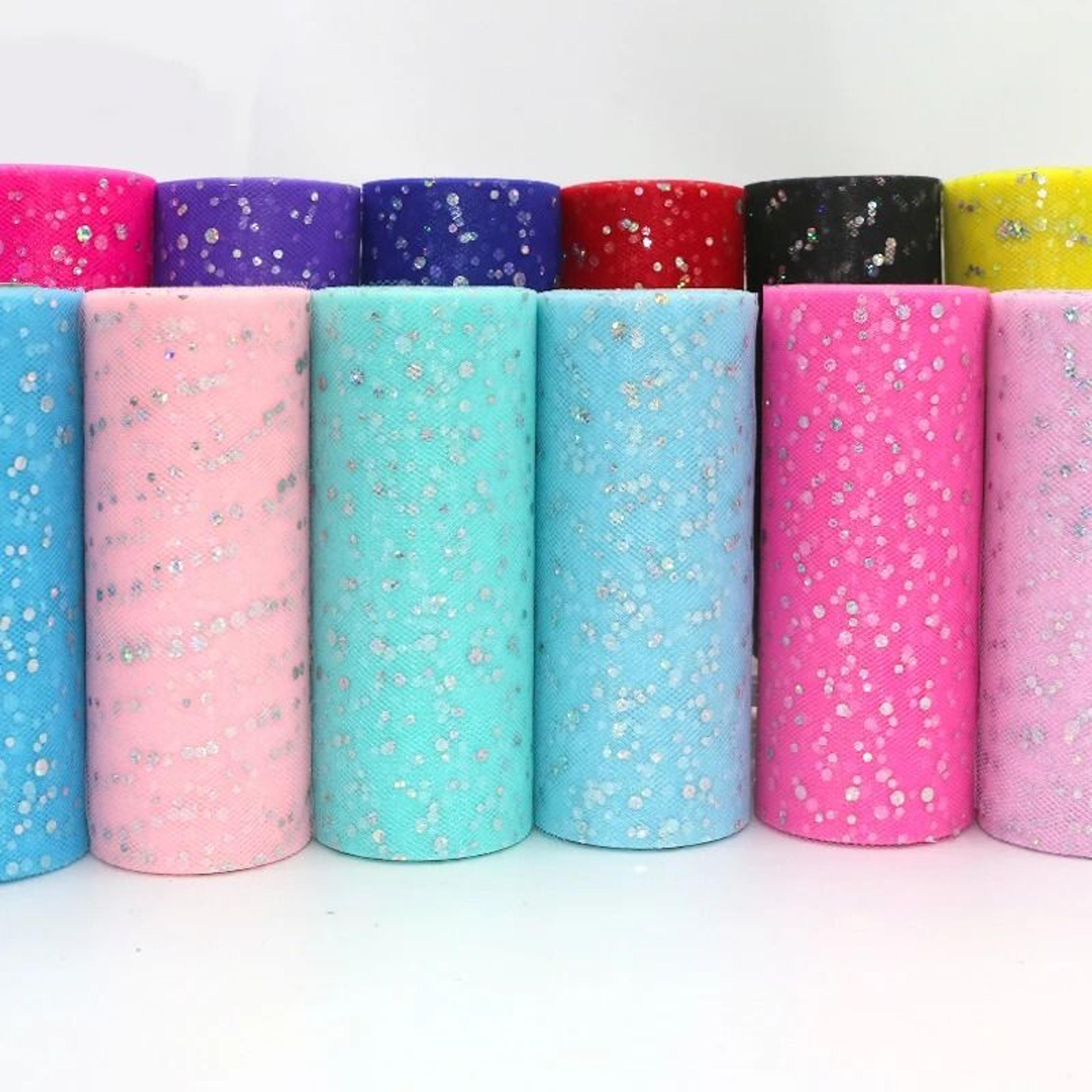 Sparkling Laser Tulle Mesh Spool 10 Yards 15cm  Sheer Glitter Fabric Roll For Wedding Decor DIY Ski 4