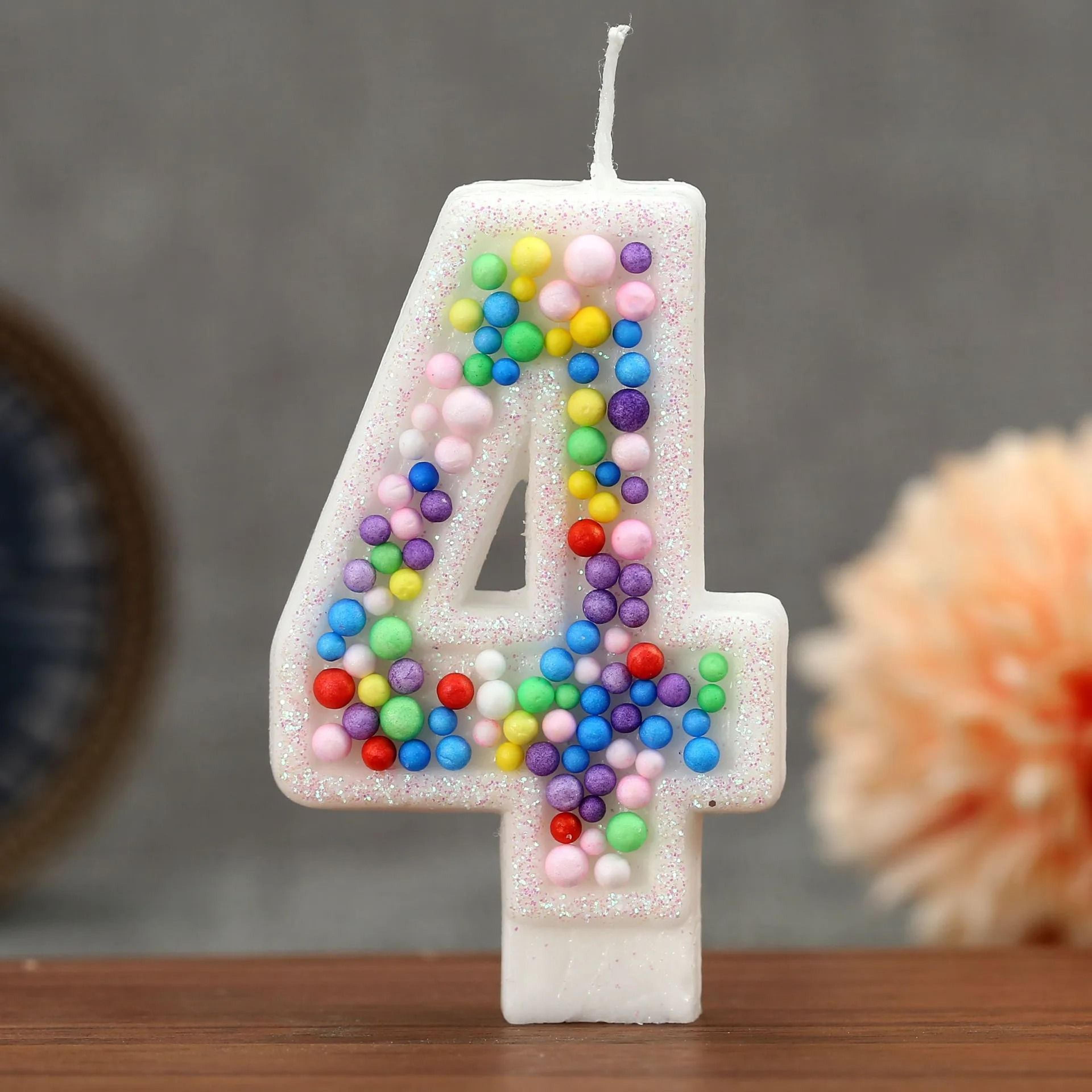 Colorful Ball Number Birthday Candles Sleek 0 To 9 Digits For Cake Party Supplies And Festive Decor 2