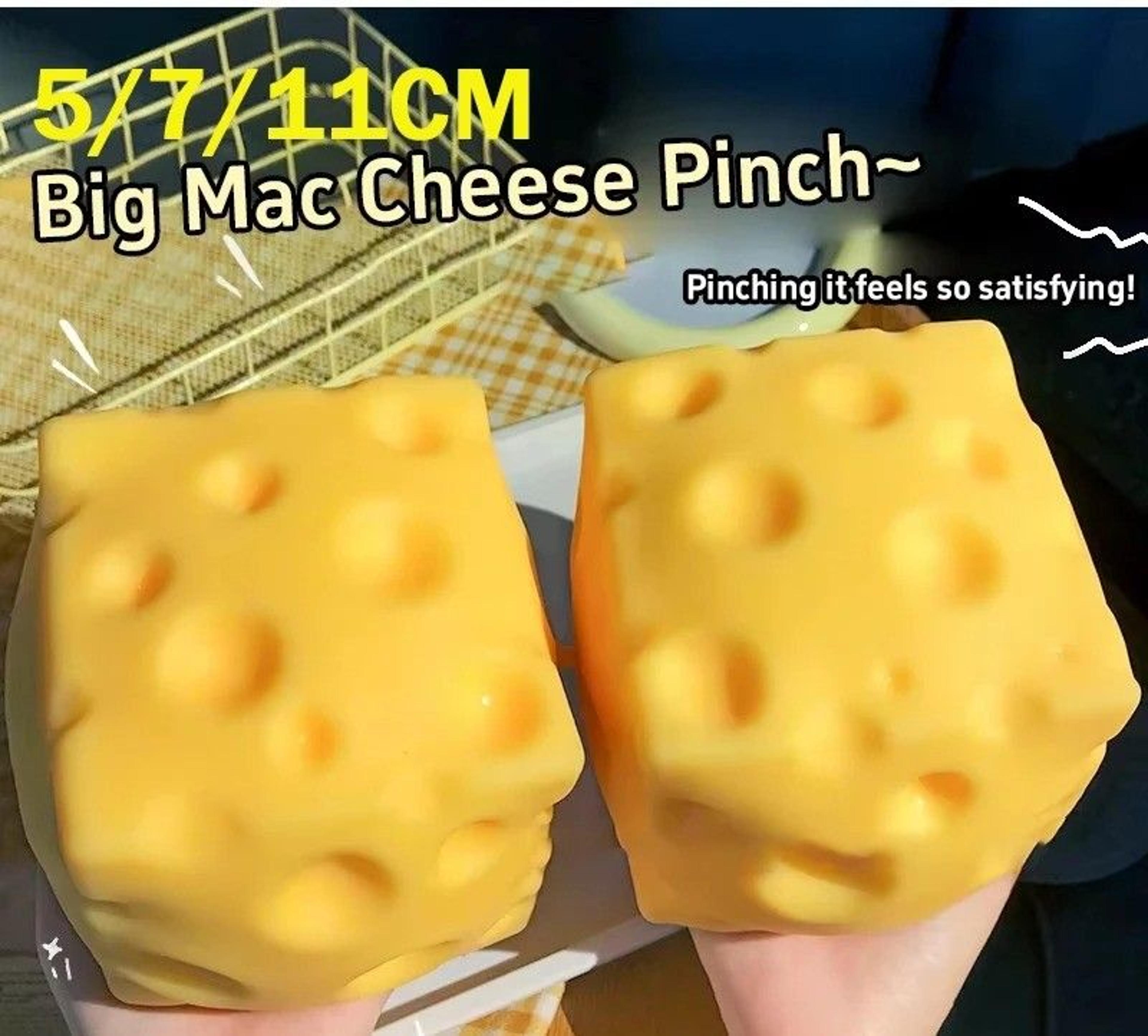 Giant Cheese Squeeze Toy Extra Large Squishy Fidget Stress Relief Ball For Adults And Kids 0