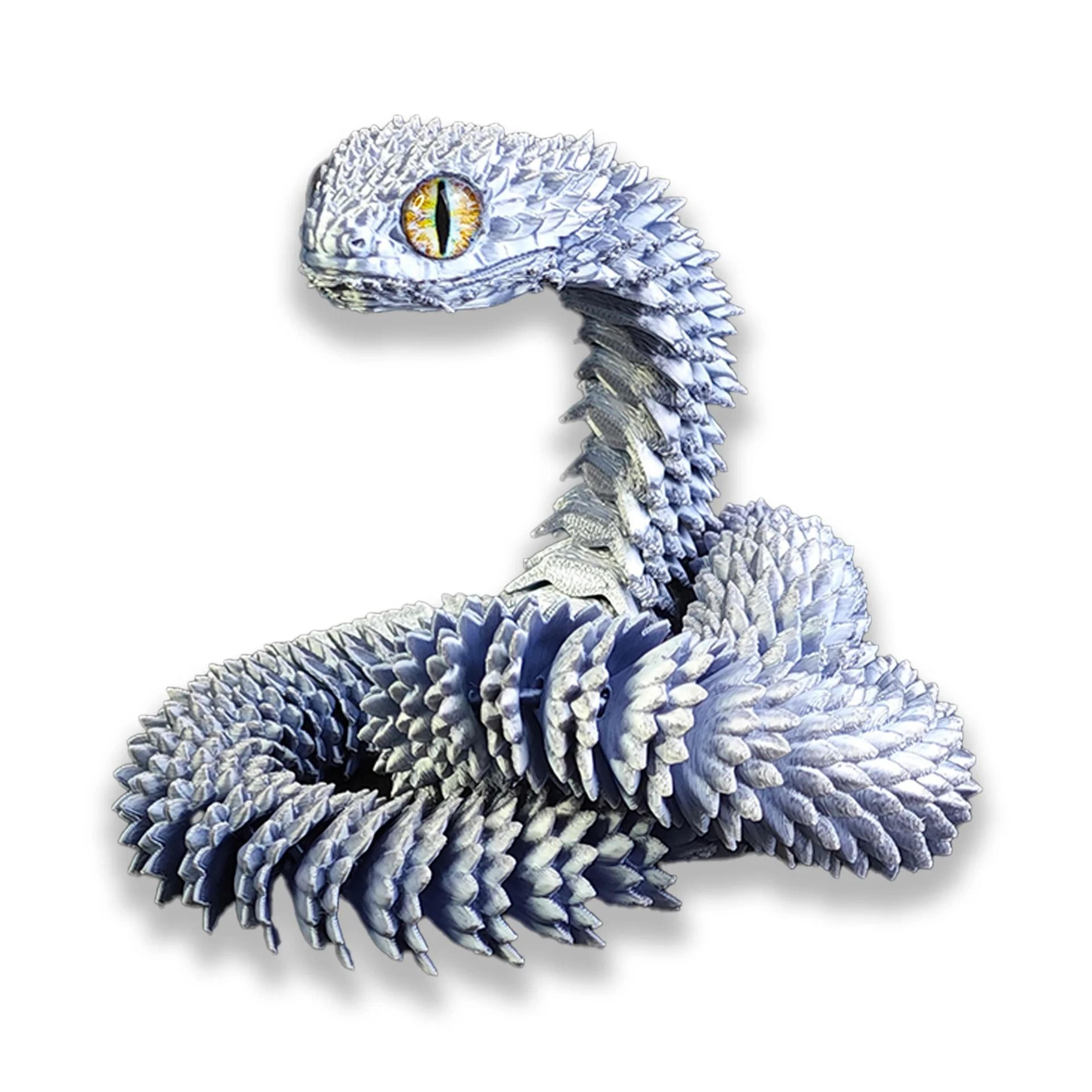 3D Printed Snake Movable Joint Simulation Figurine Creative Desktop Ornament New Year Gift And Fidg 14