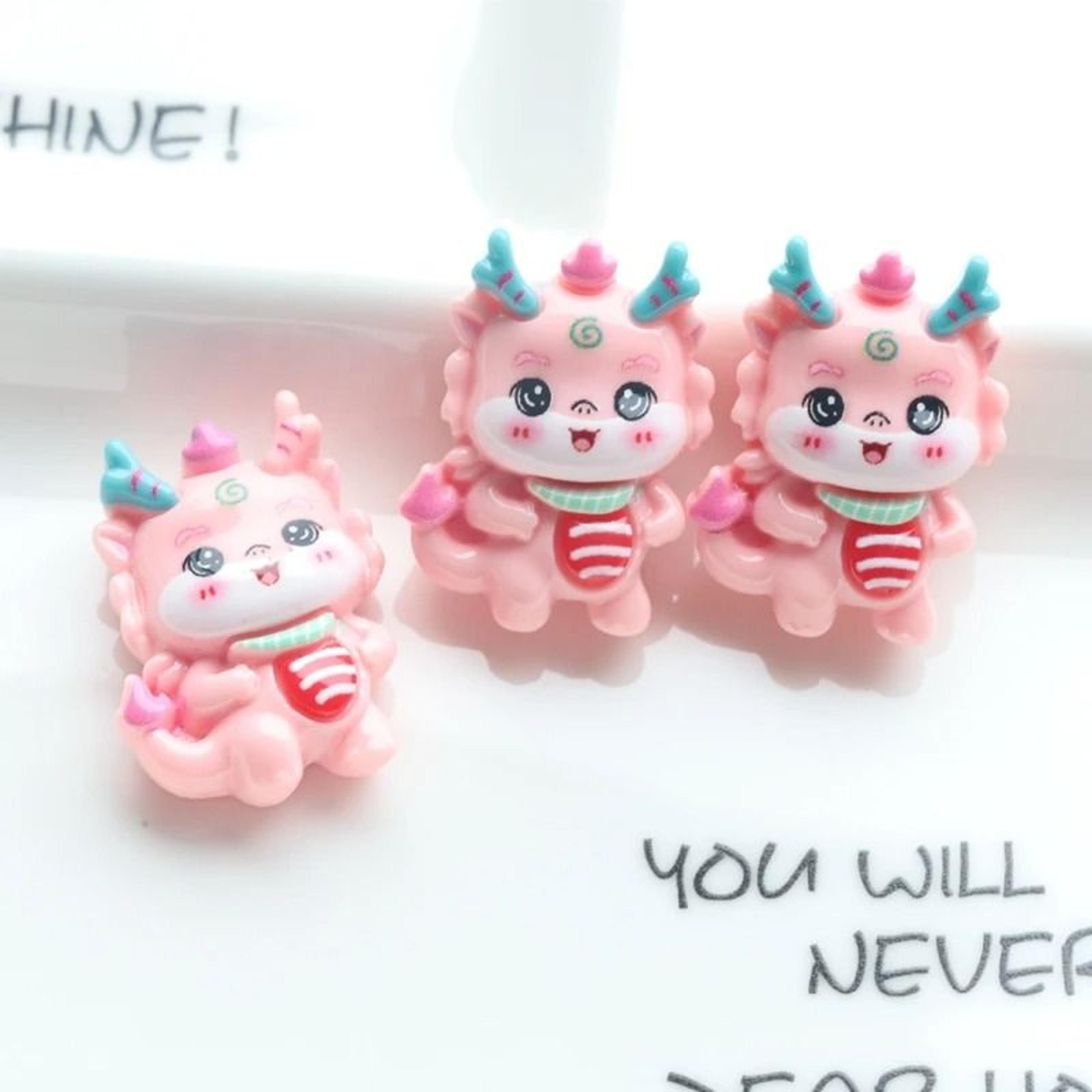 10 Pcs Mini Cute Cartoon Little Dinosaur Flat Back Resin Cabochons For DIY Jewelry Crafting And Scr 3
