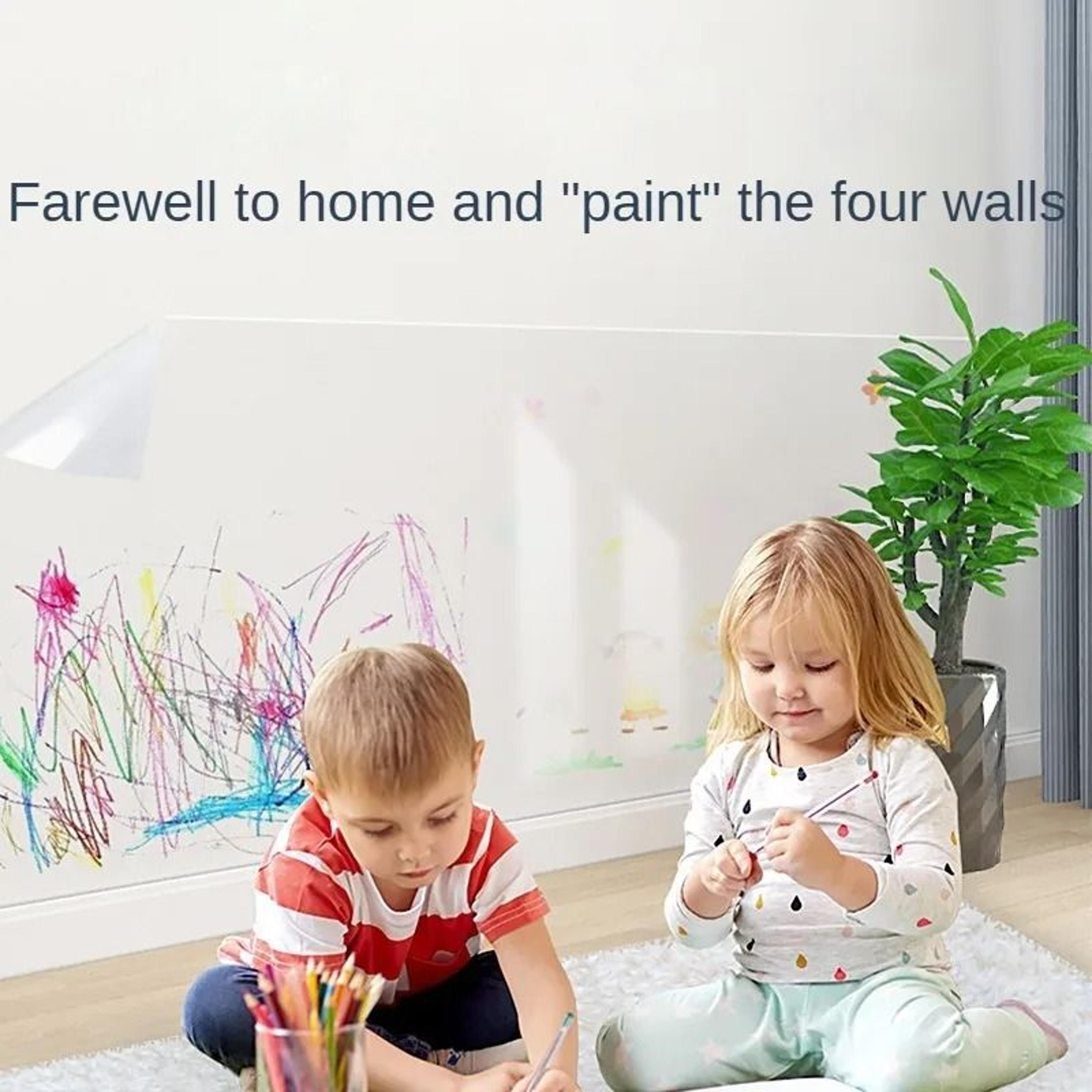 Transparent Electrostatic Protective Film Self Adhesive Oil Proof Wall Sticker Wallpaper Waterproof 3