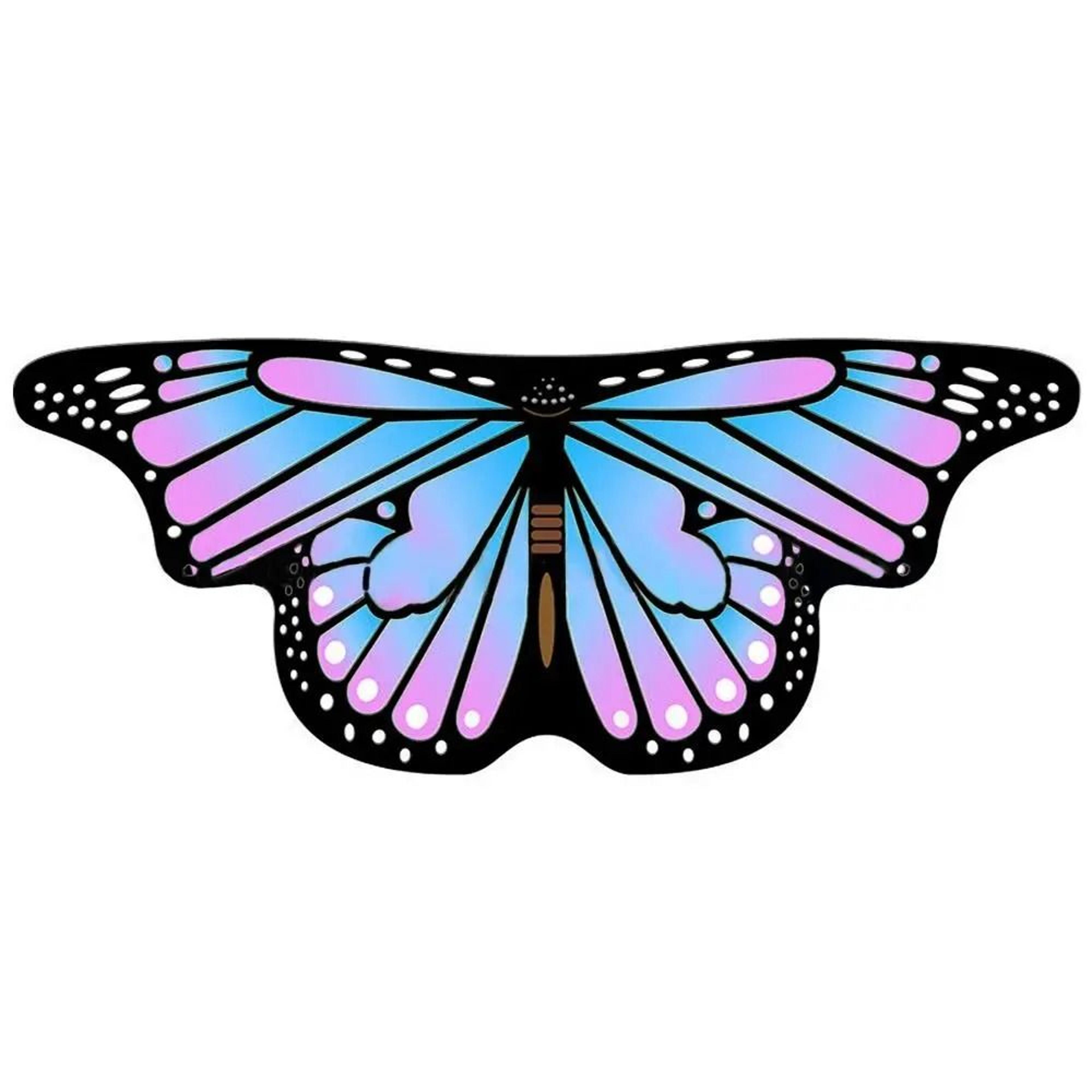 Kids Butterfly Wings Cape Girls Fairy Shawl Pixie Cloak Colorful Costume Dress Up Accessory For Par 13
