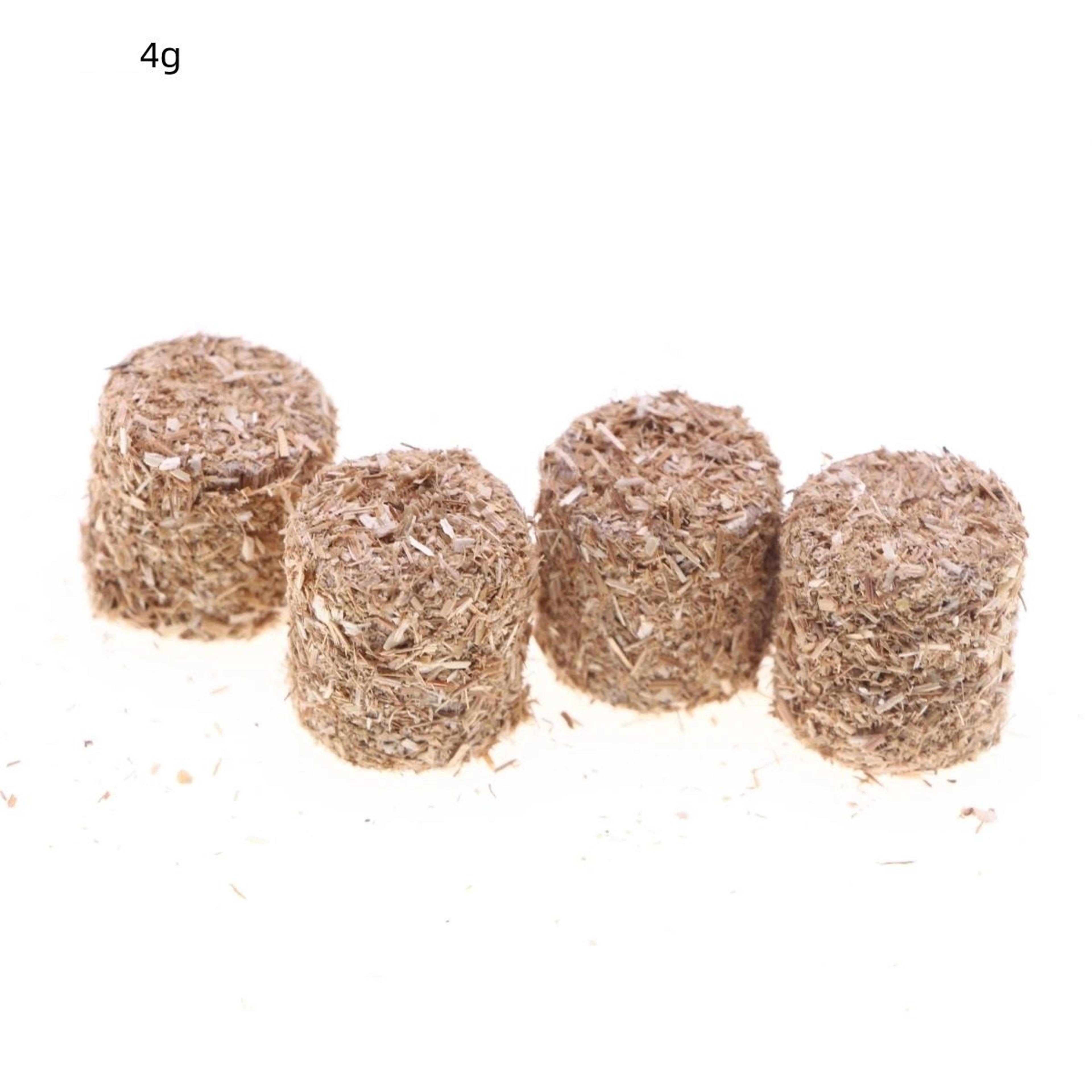 4 Pcs Mini Natural Square Round Hay Bale Blocks Miniature Farm Garden Thanksgiving Western Party Ph 6