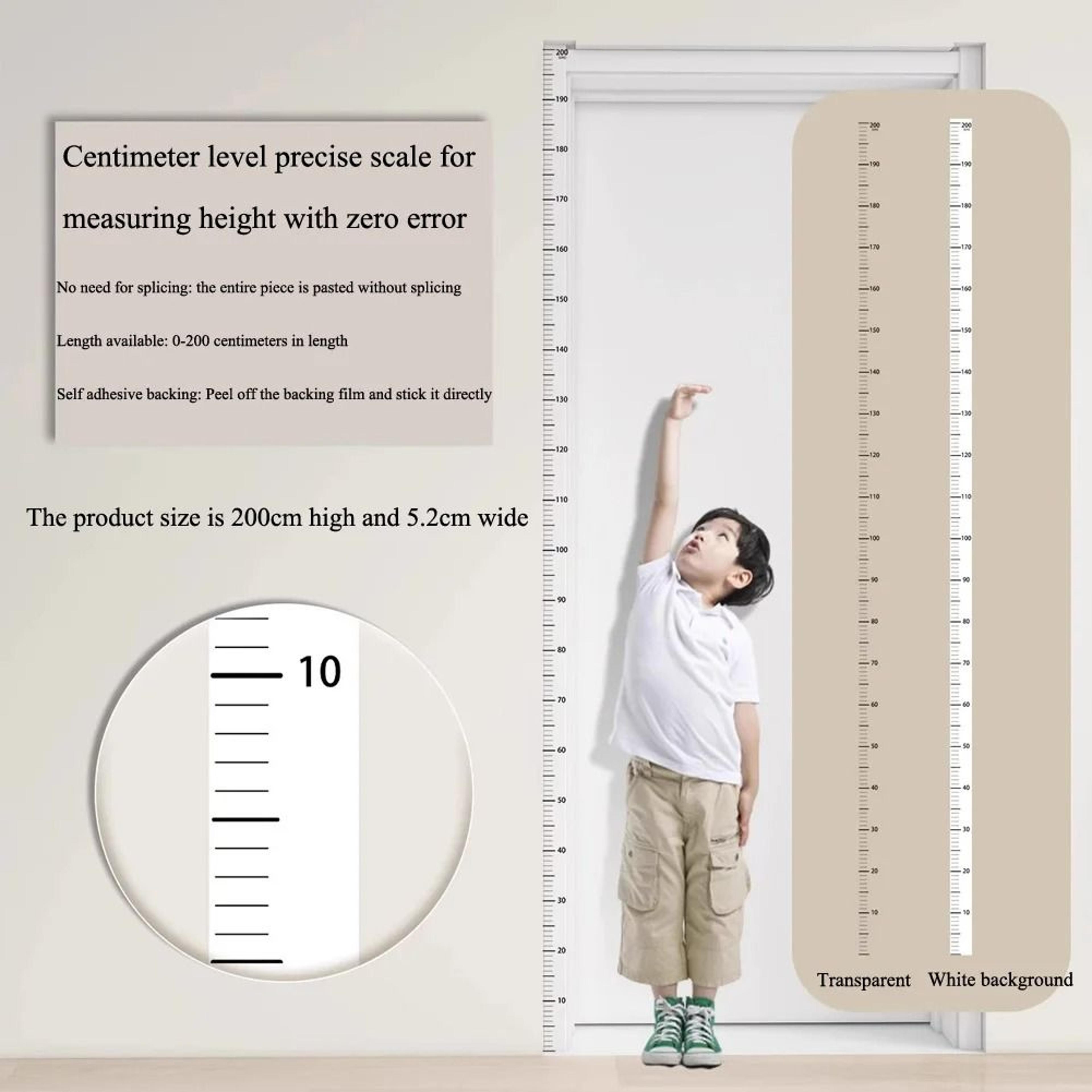 Height Scale Wall Sticker Growth Chart Bedroom Background Decals Kids Room Removable Mural 1