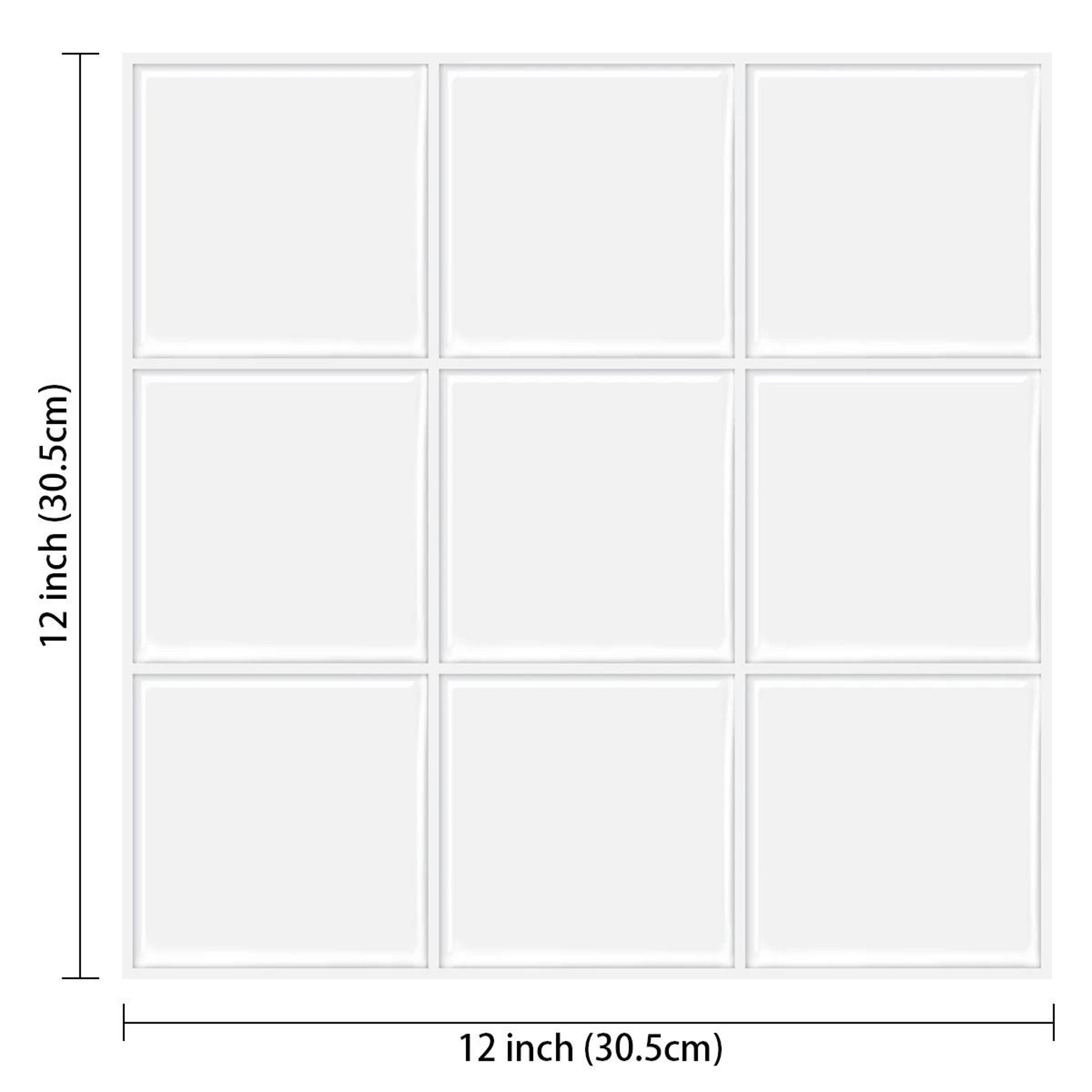 5 Pack Subway Tile Wall Sticker Peel And Stick Thicker Backsplash 3D Wallpaper Sheets For Kitchen B 8