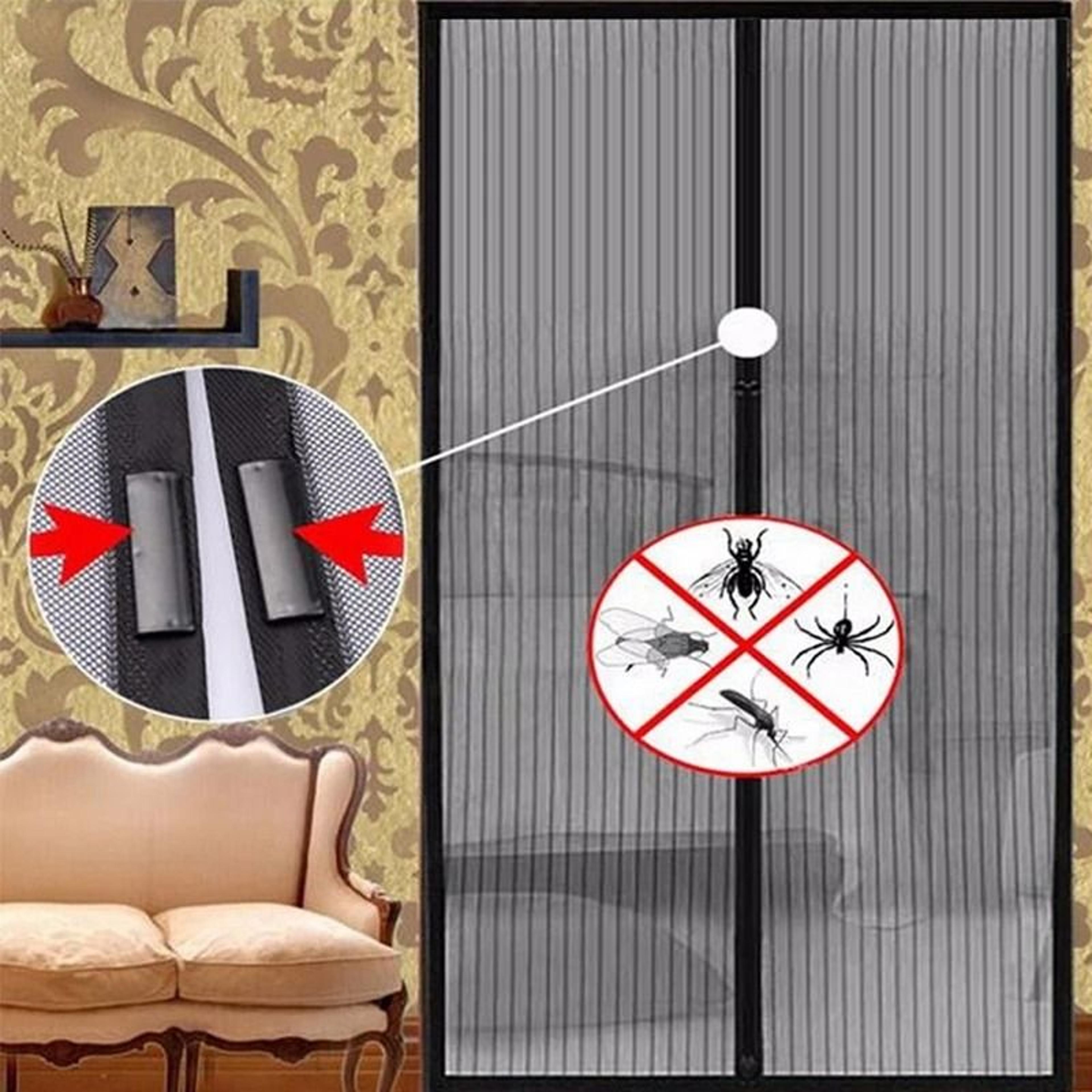 hands free magnetic door screen net automatic closing anti fly mosquito mesh curtain