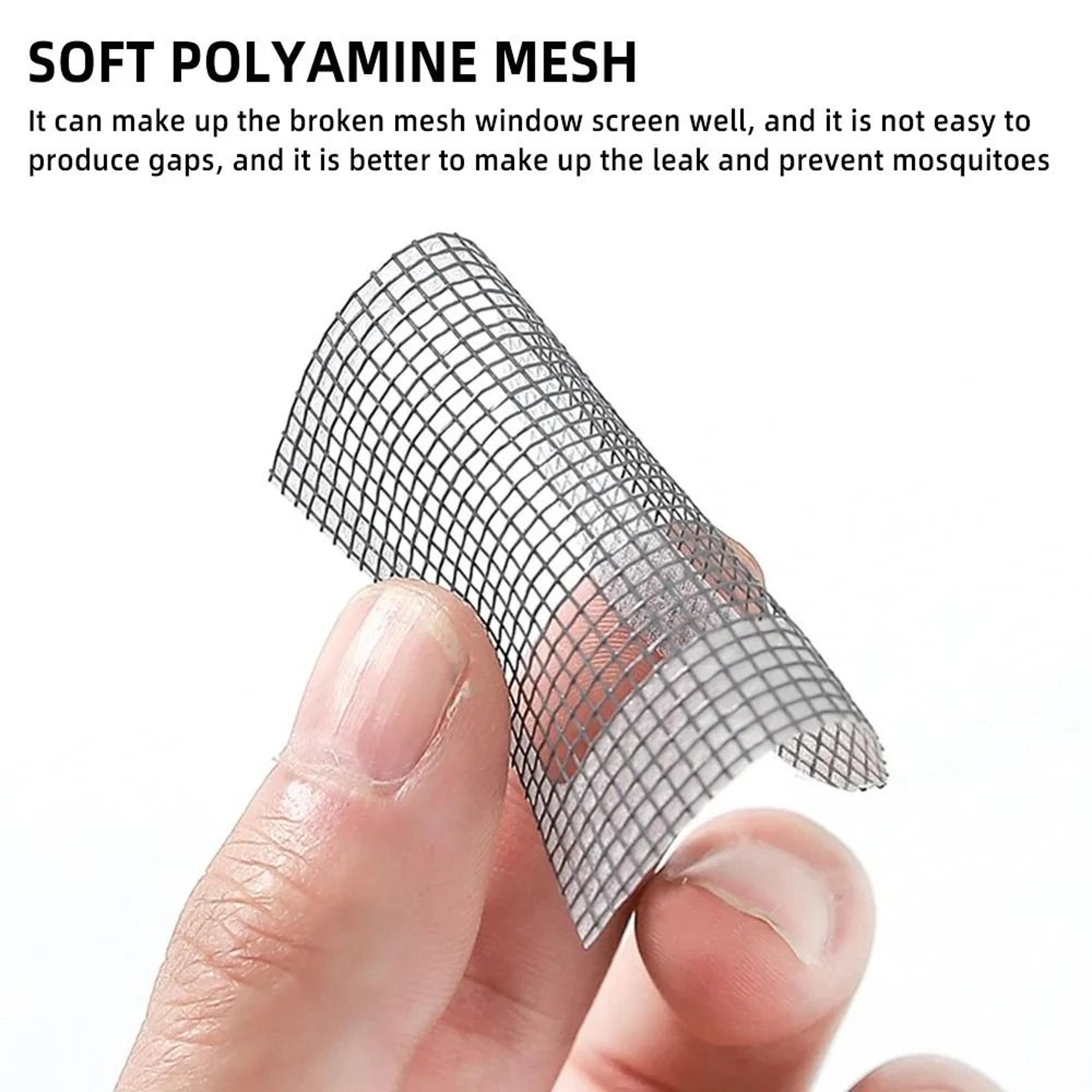 Adhesive Mesh Window Screen Repair Patch Stickers Anti Mosquito Fly Bug Net Fixer Pack 4