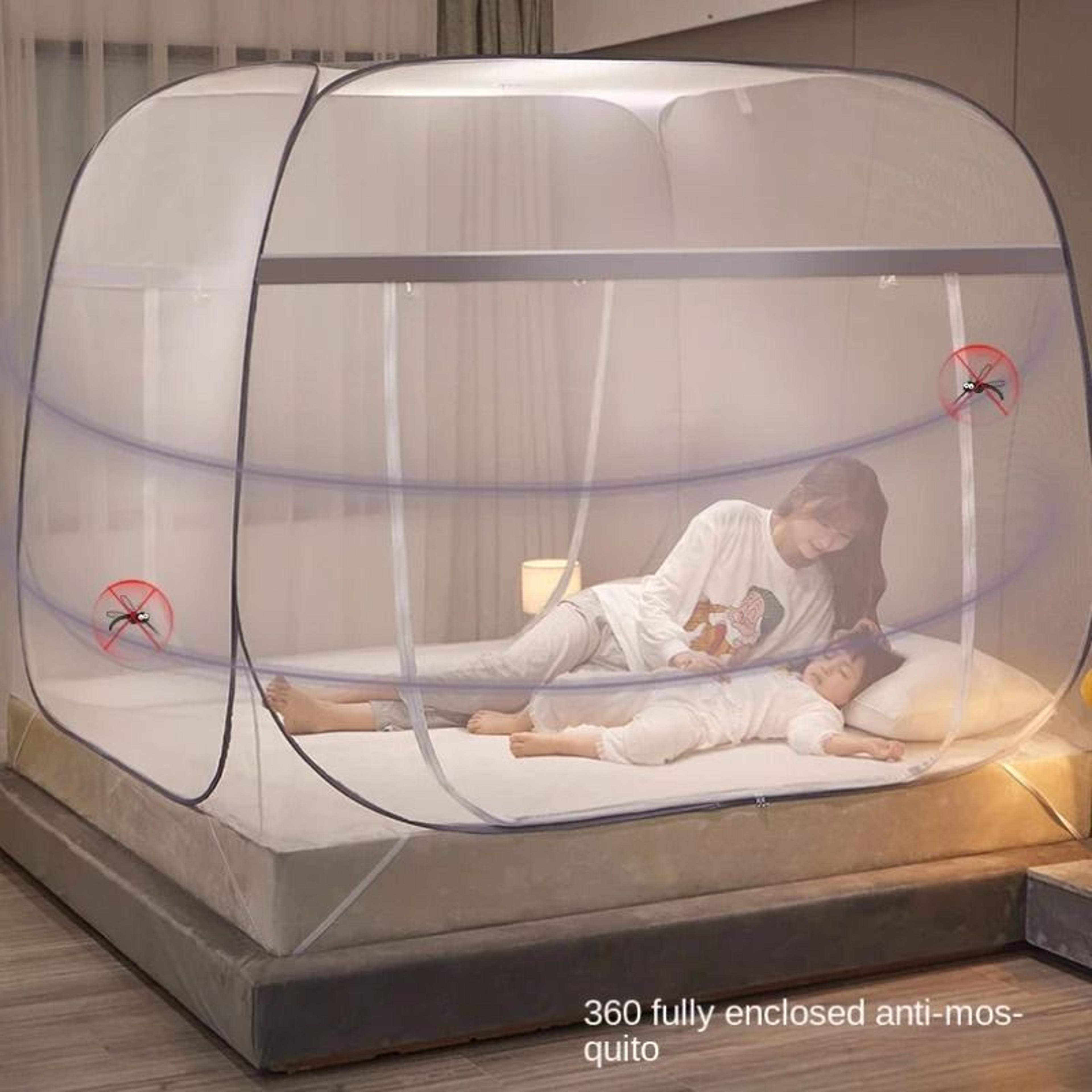 Pop Up Folding Mosquito Net Canopy Portable Bed Mesh Curtain No Installation Bedding Tent 0