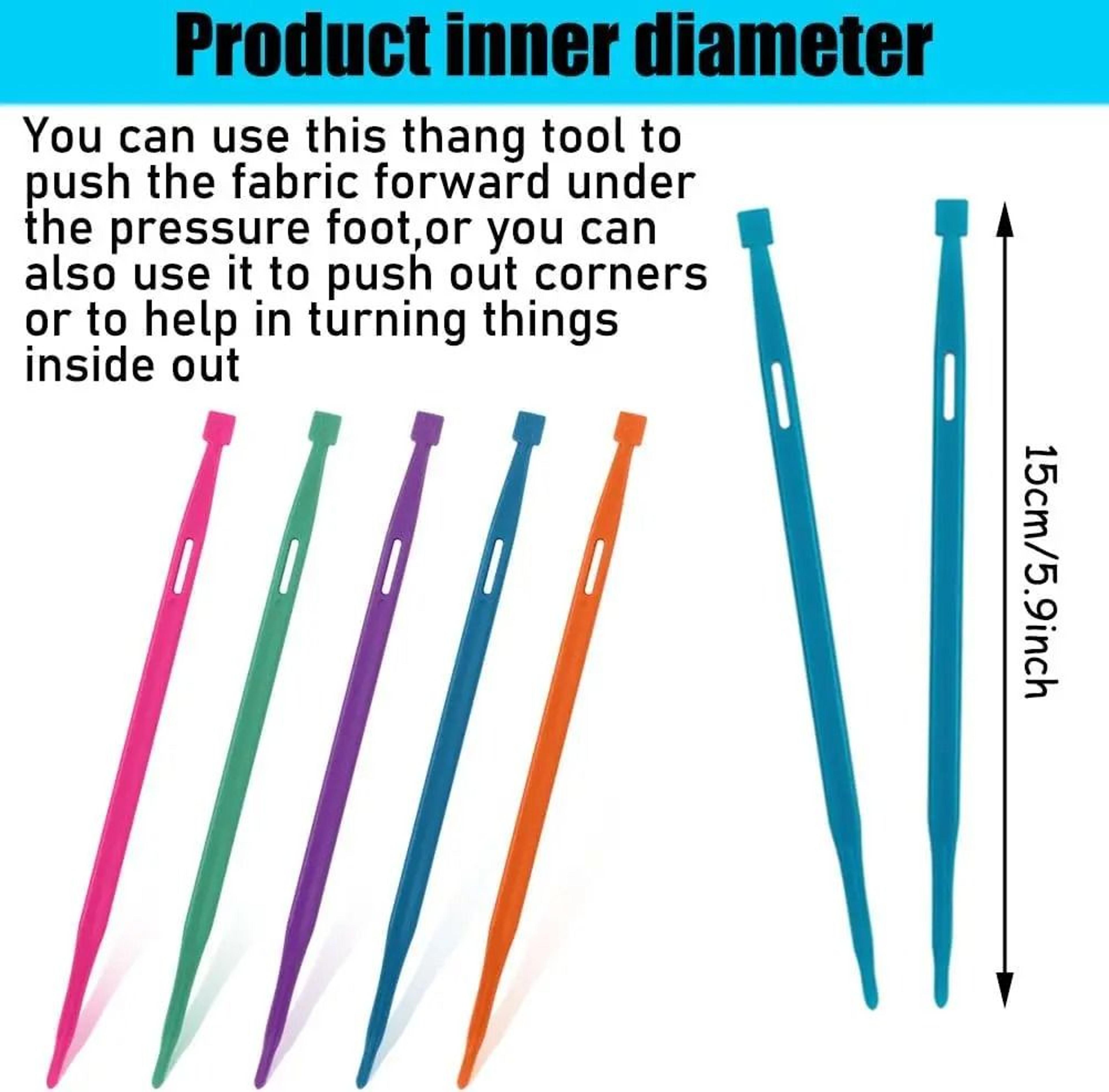 5 Pieces Household Multifunctional Colored Thread Threader Tool Set Plastic Needle Rod Elastic Band 2