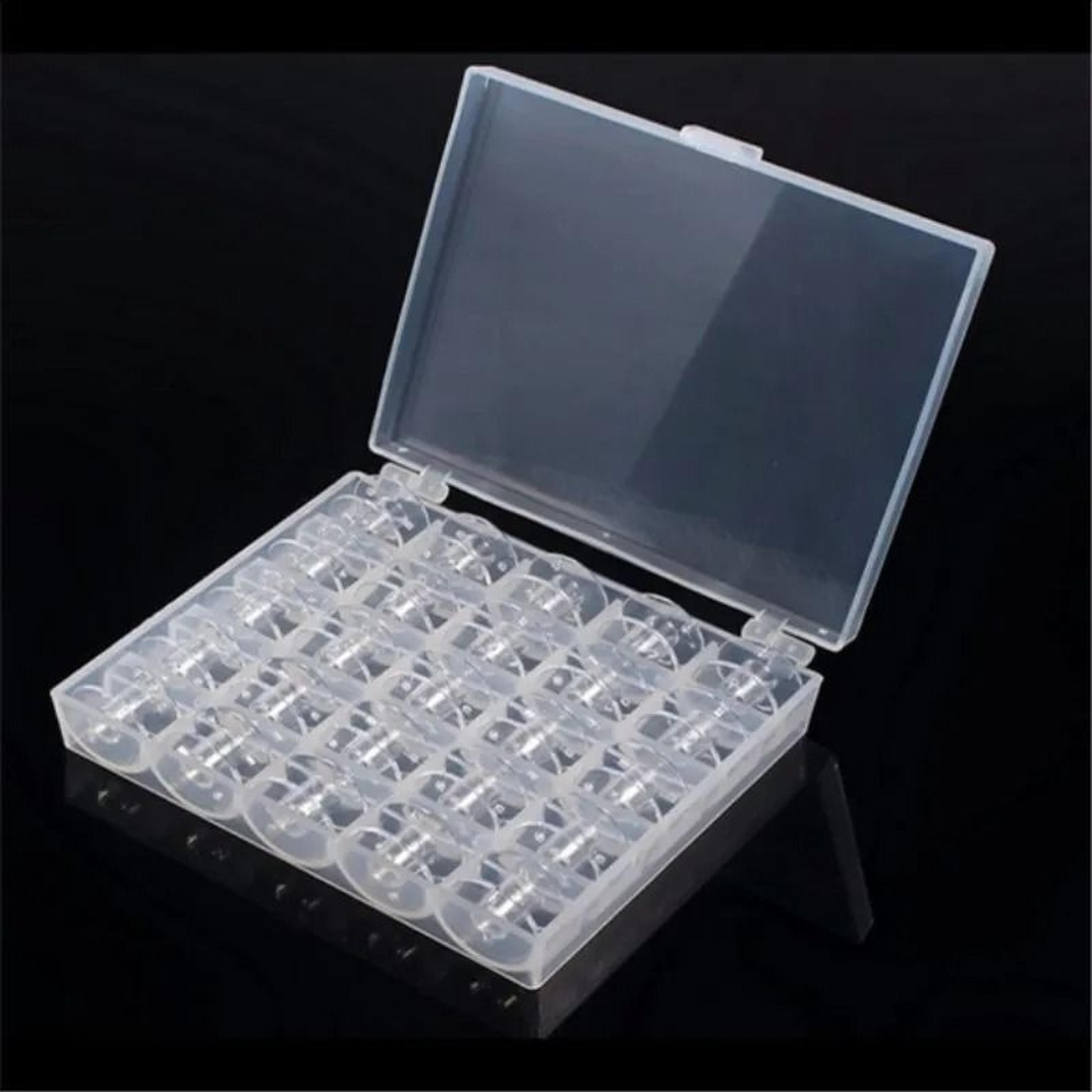 Empty Box 25 Bobbins Sewing Machine Spools Thread Storage Case Container Home Sewing Tool 3