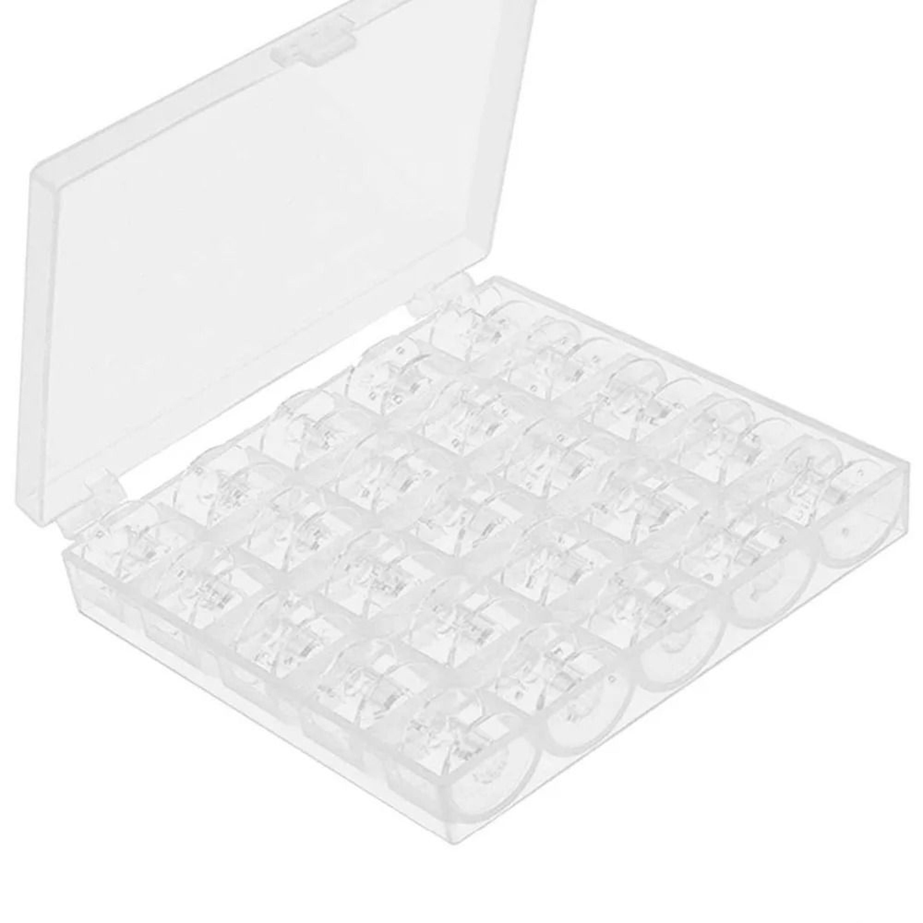 Empty Box 25 Bobbins Sewing Machine Spools Thread Storage Case Container Home Sewing Tool 4