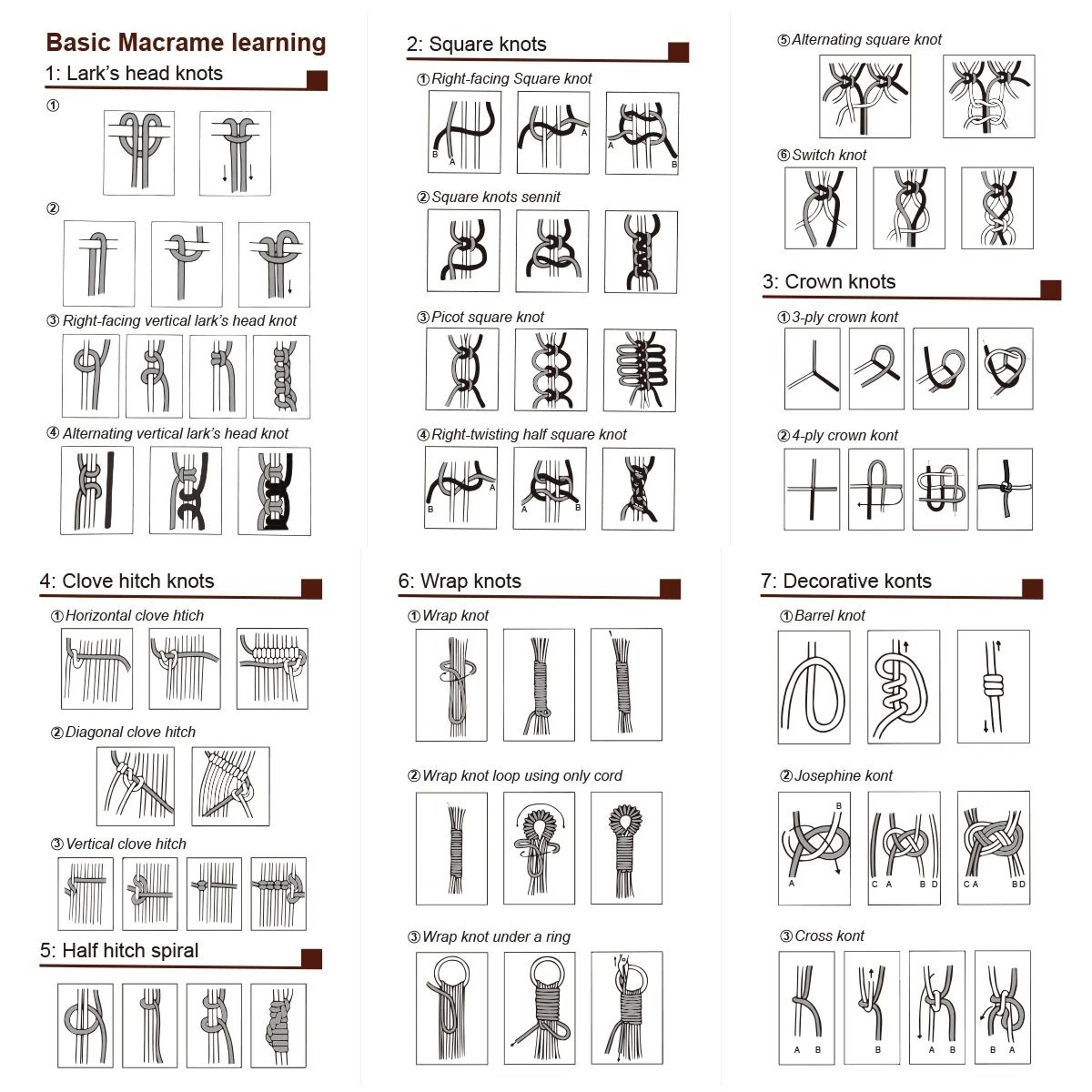Square Braiding Board Knitting Double Side Macrame Project Board With Grids 3