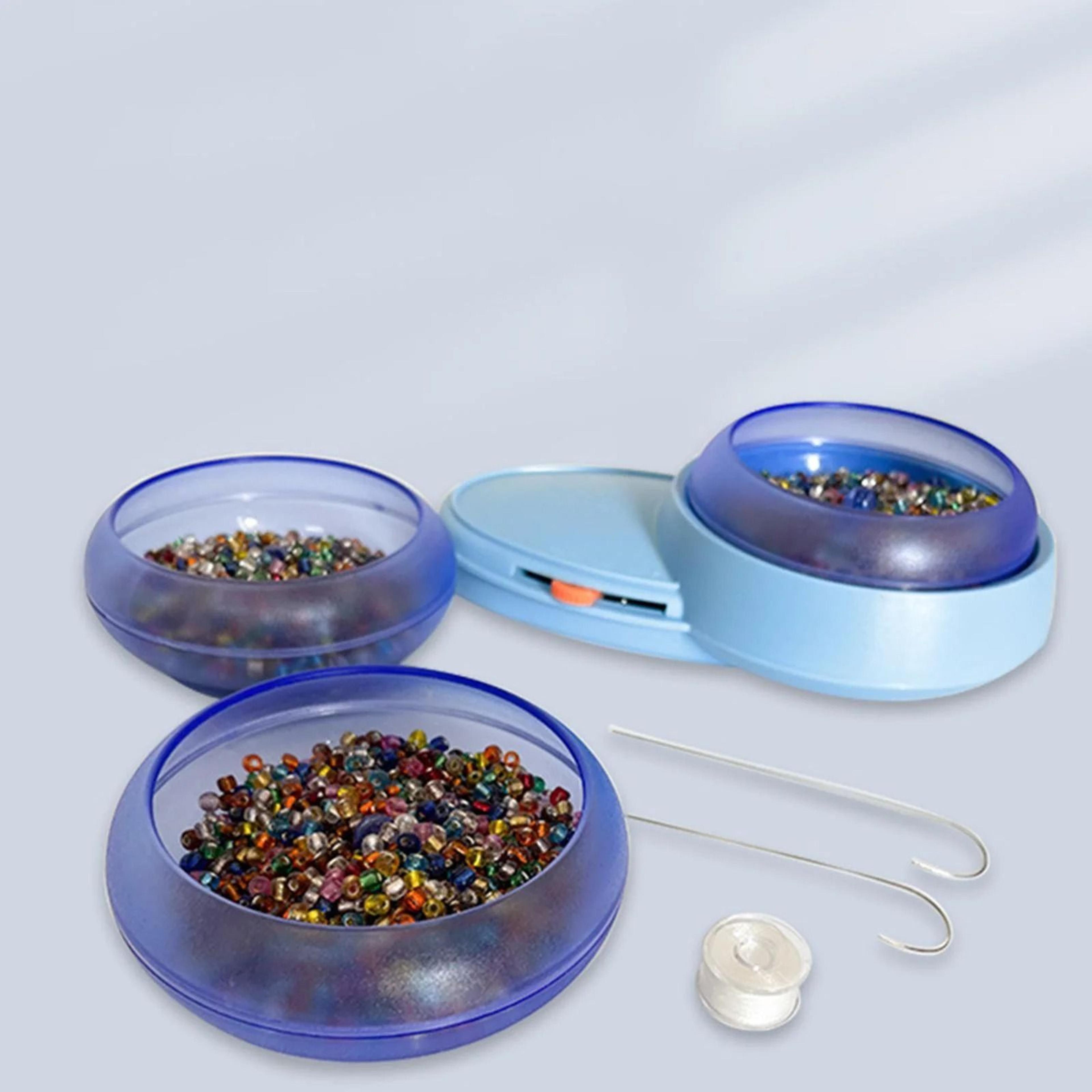 Electric Bead Spinner Kit Loader With Needles Adjustable Speed Quickly Spin Beading Bowl 8