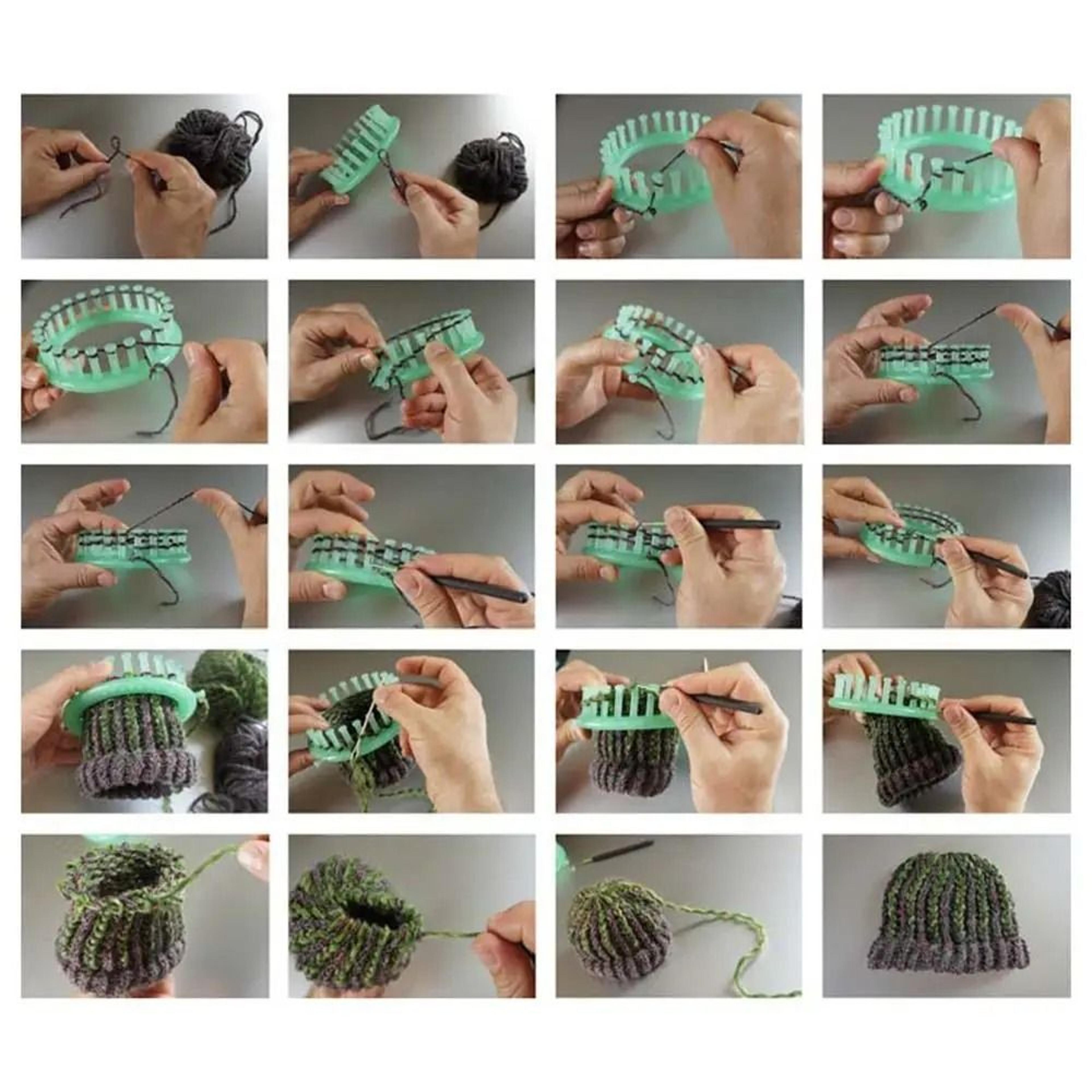 Circular Craft Loom Weaver Device For Weaving Scarf Sweater Hat Shawl 3