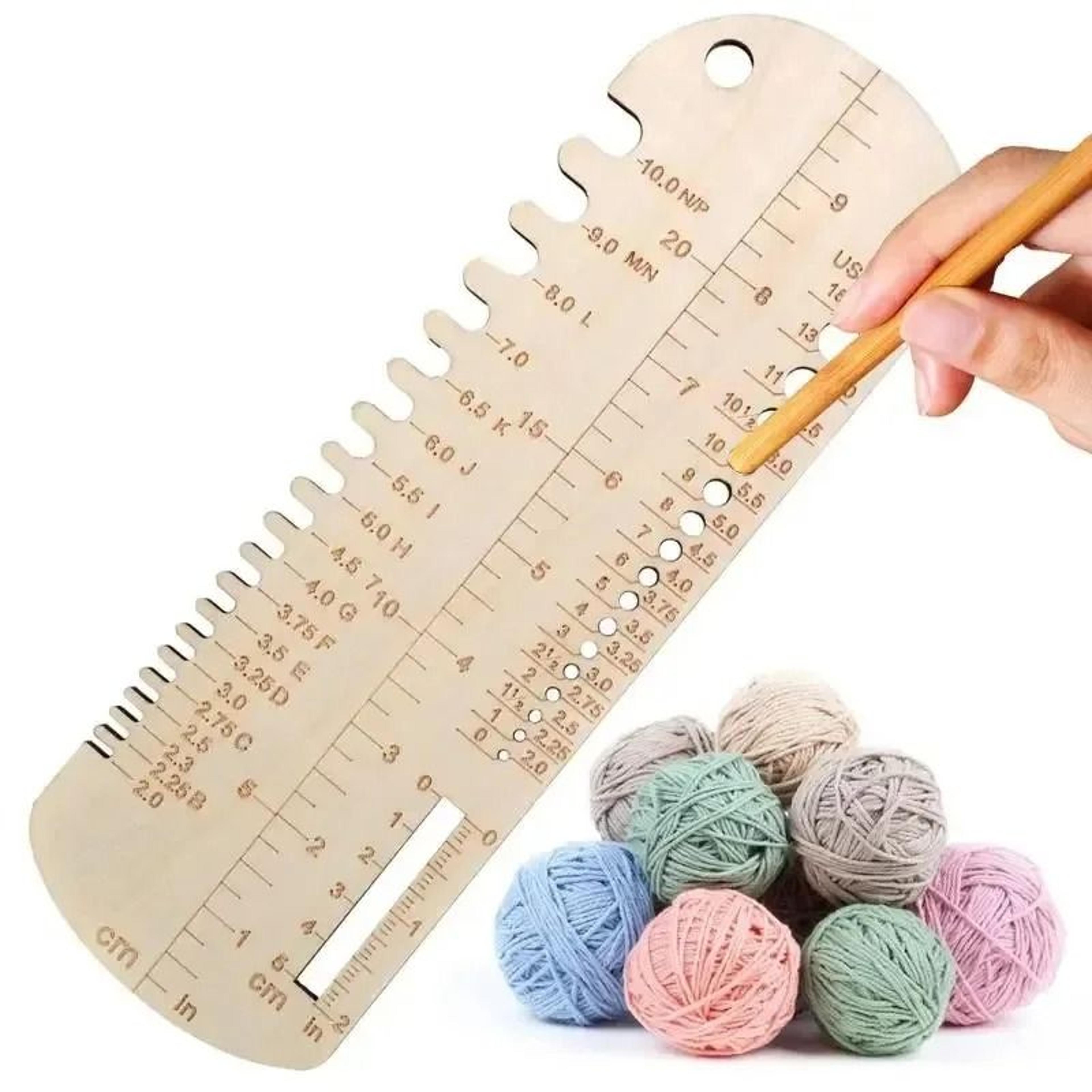 wooden sock ruler knitting crochet measuring device handcraft socks measuring board