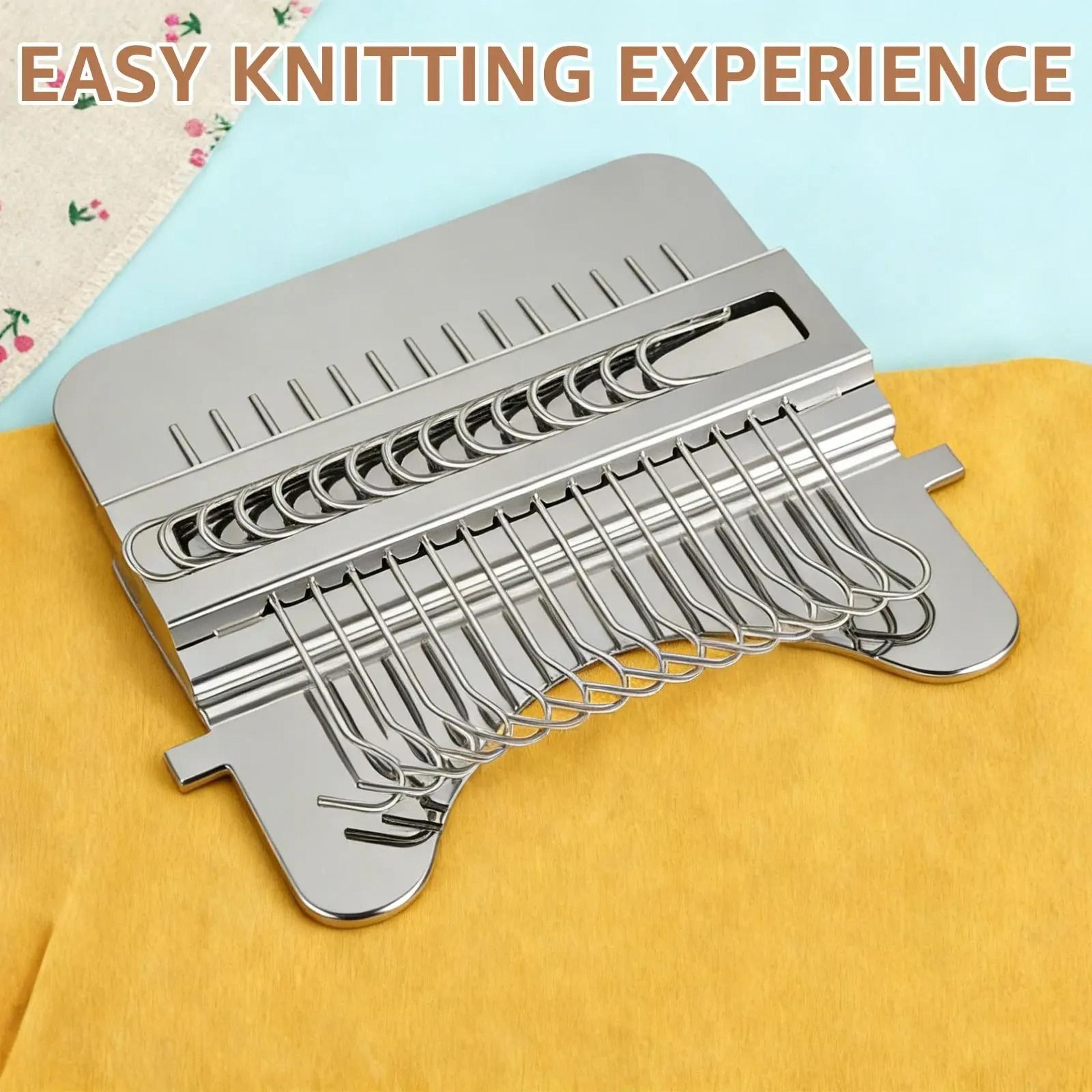 Upgrade Knit Patch Darning Kit Mini Darning Loom Machine With 14 Hooks For Quick Sewing Repair 4