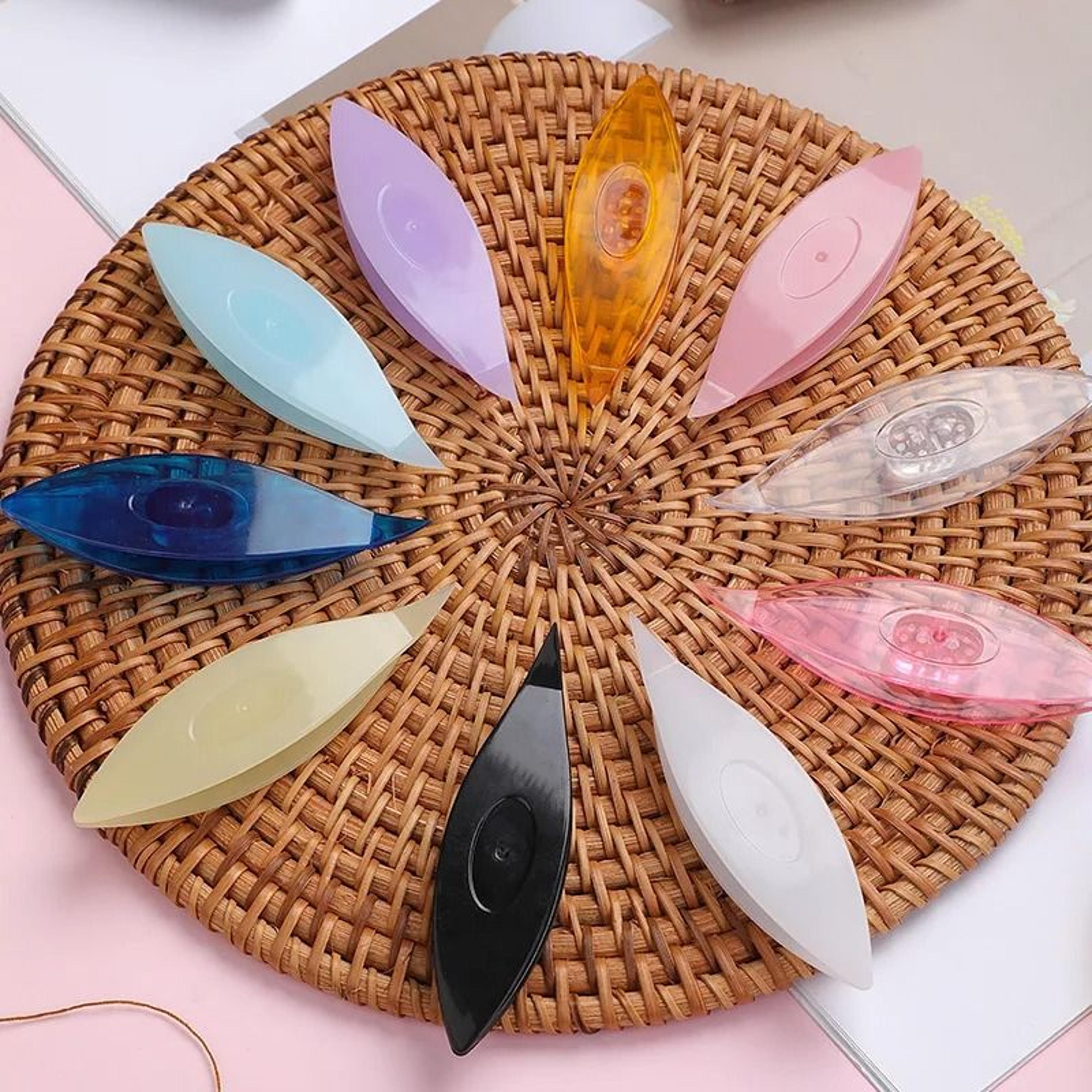 3 Pieces Plastic Tatting Shuttle Set For DIY Lace Making And Hand Weaving 1