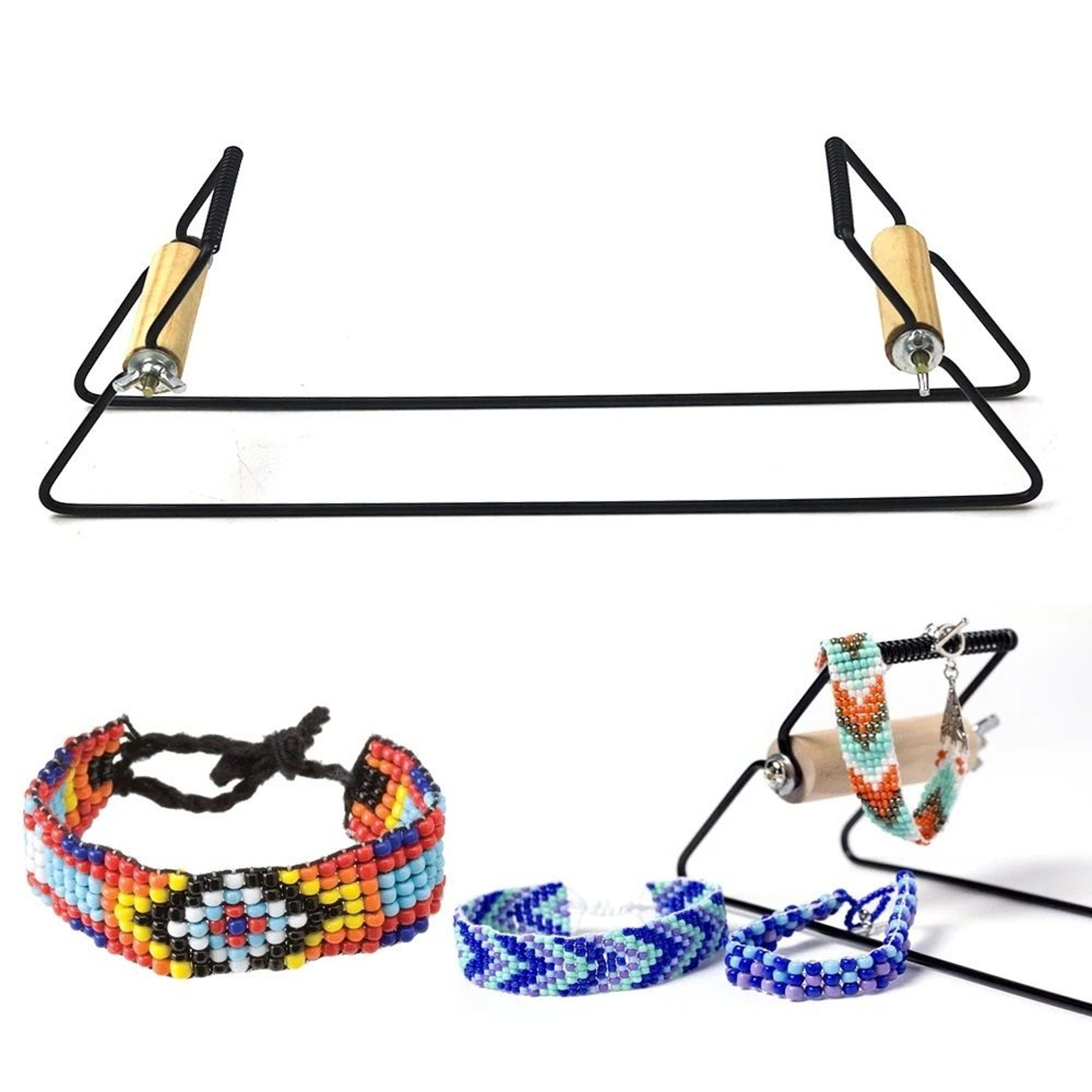 Stainless Steel Weaving Beading Loom For Jewelry Bracelets Necklaces With Wood Handle 2