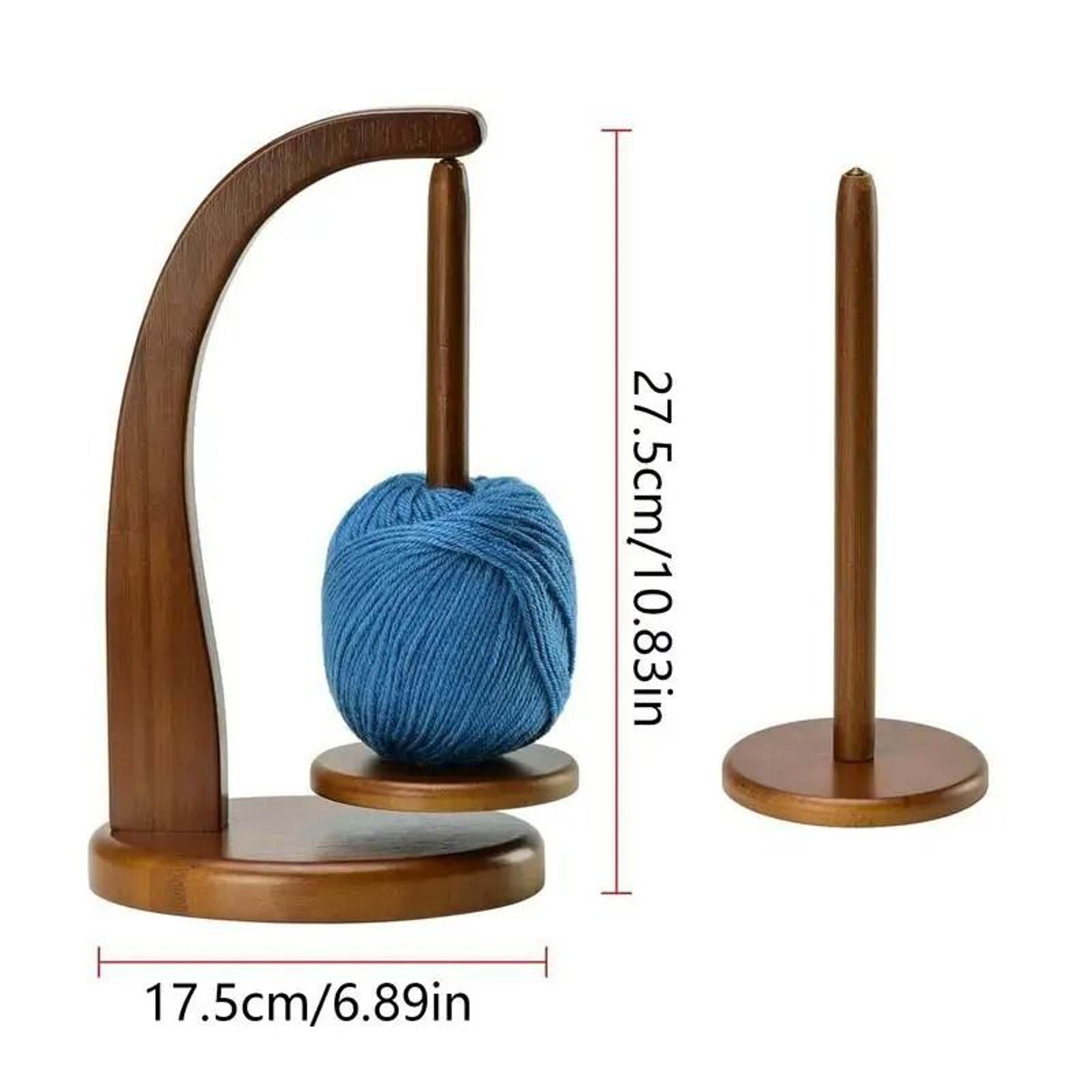 Rotating Magnetic Wooden Yarn Holder Stand Space Saving Spinner With 320g Load Capacity 5