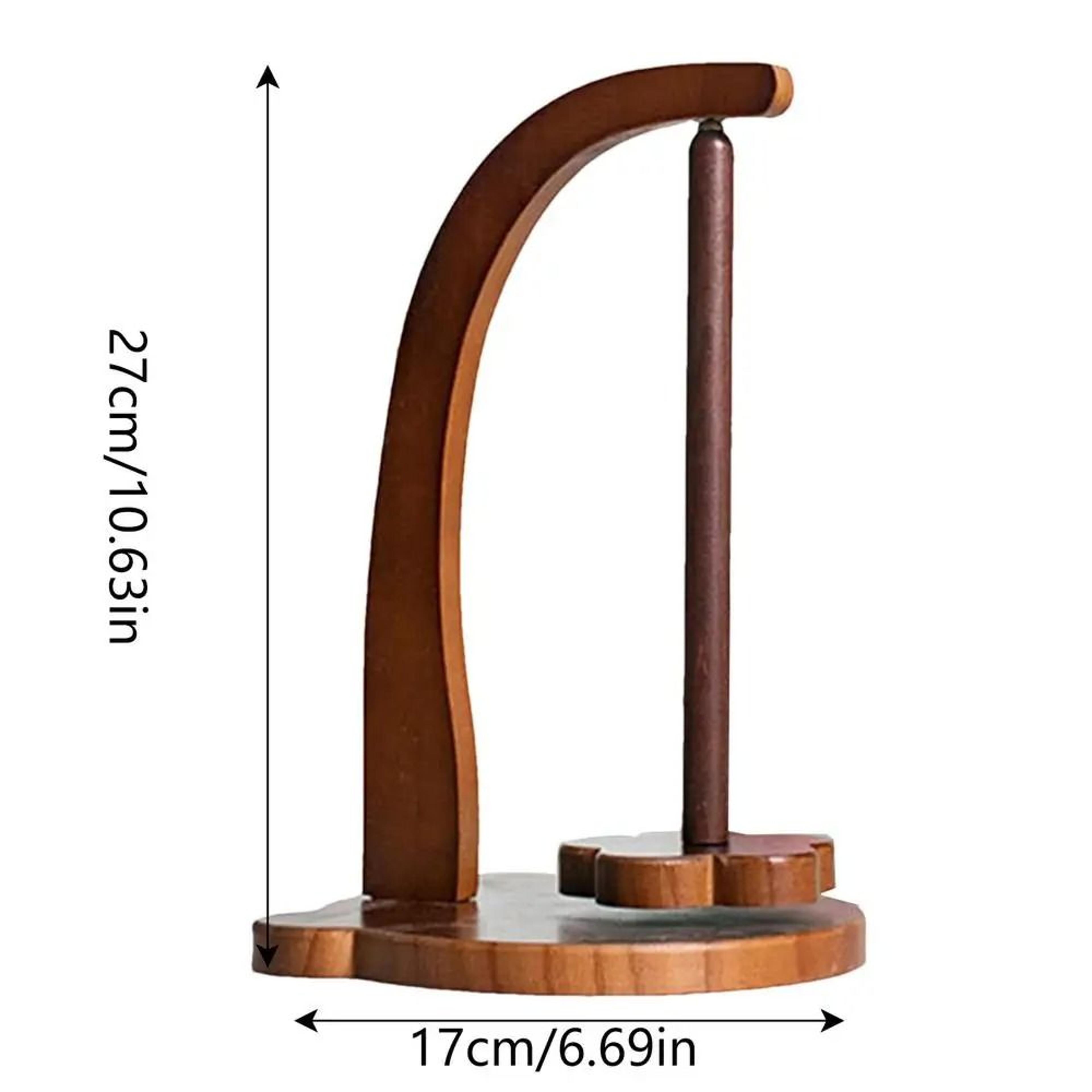 Rotating Magnetic Wooden Yarn Holder Stand Space Saving Spinner With 320g Load Capacity 8