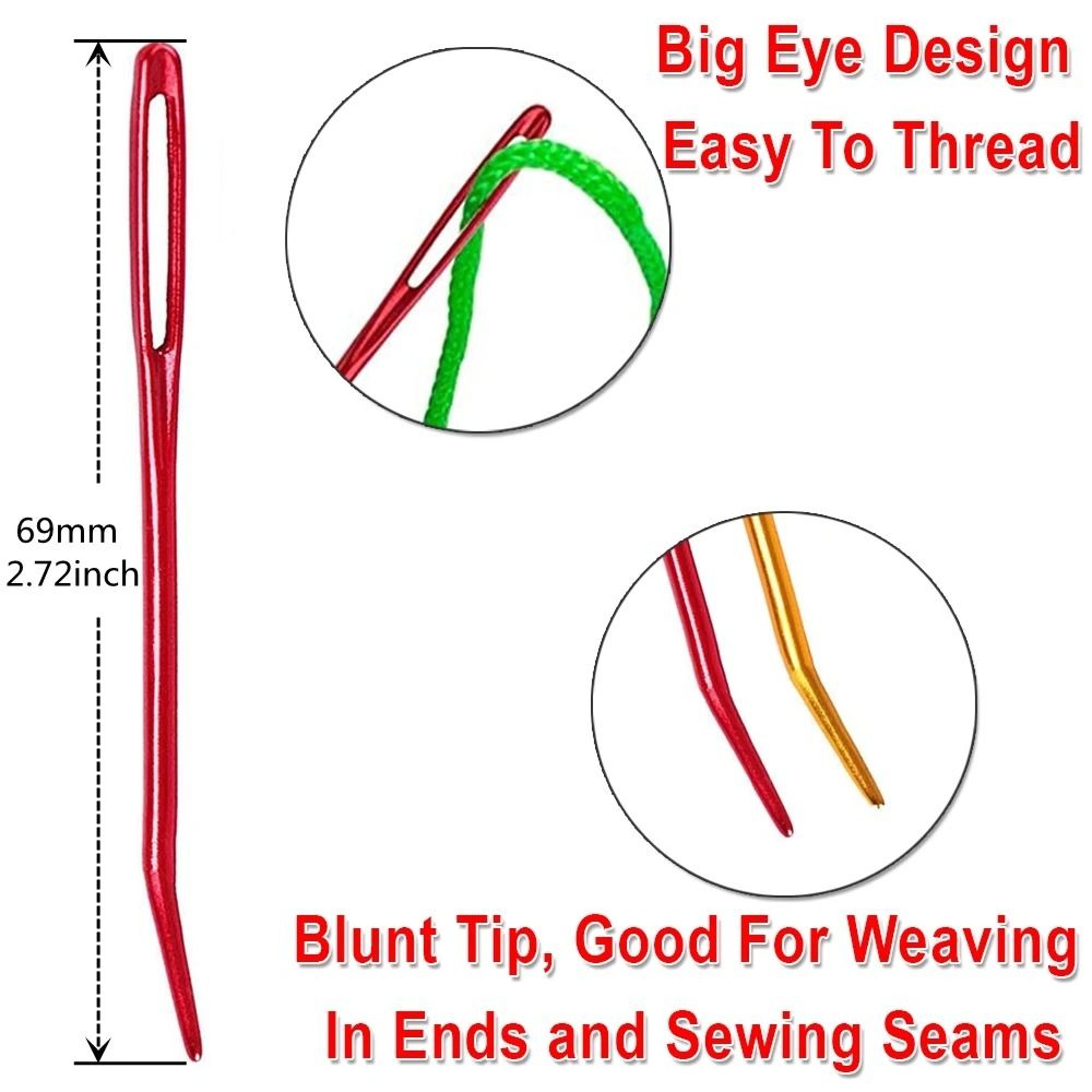 6 To 18 Pieces Boxed Aluminum Bent Tip Tapestry Needles Set With Big Eye 2