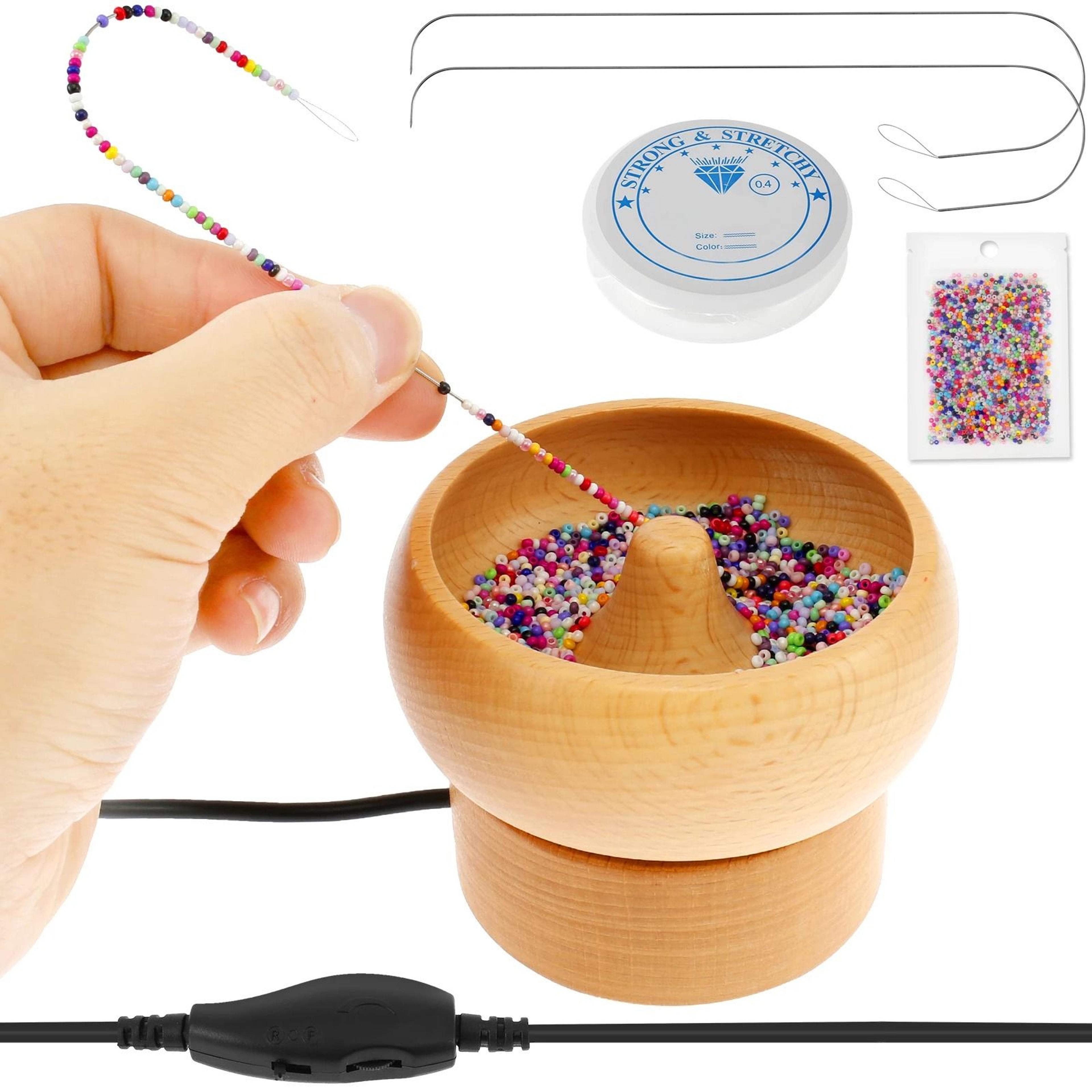 Electric Bead Spinner Machine With Needles And Thread For DIY Bracelet And Necklace Making 0