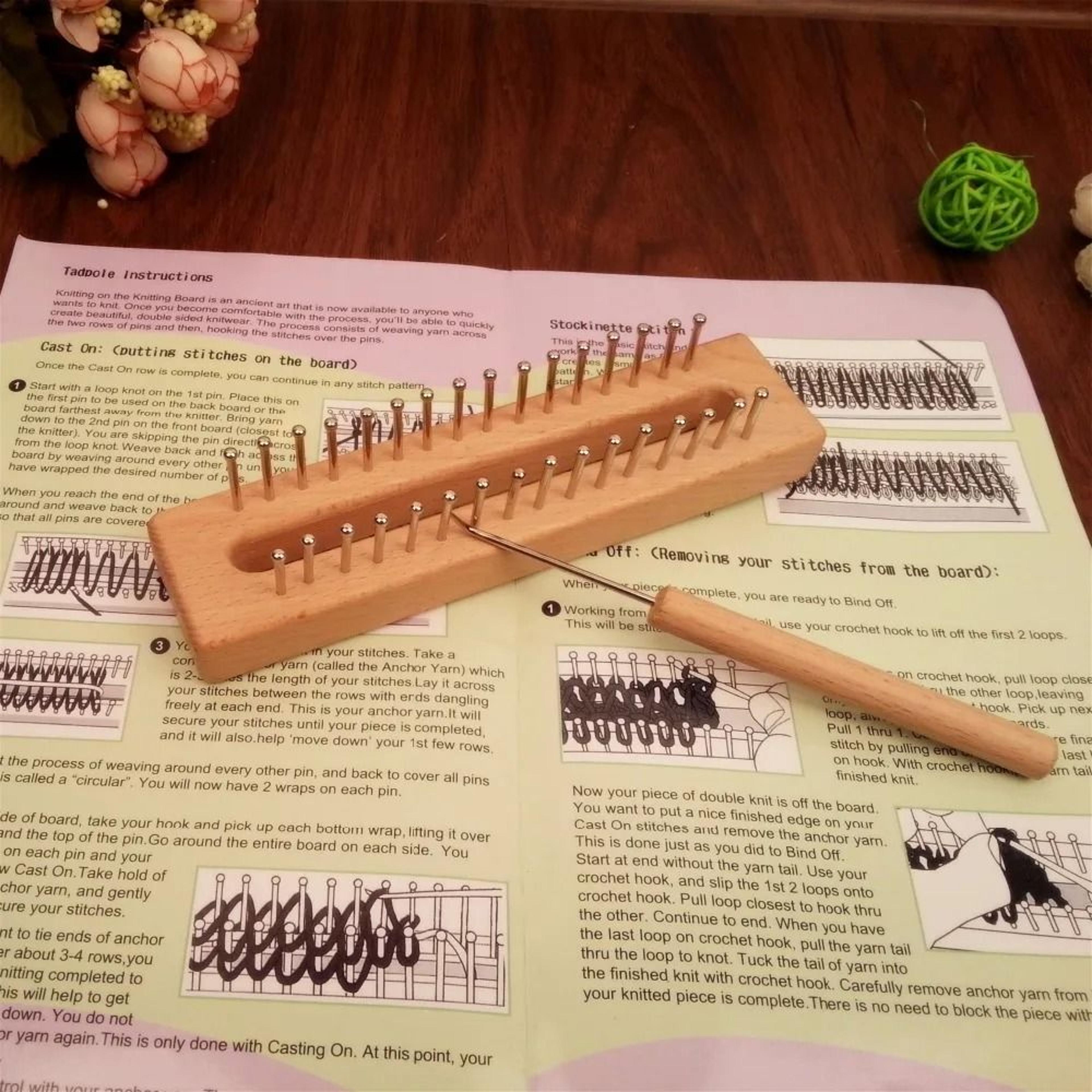 Wooden Board Knitting Loom And Easy Weaving Tool For DIY Handmade Crafts 1