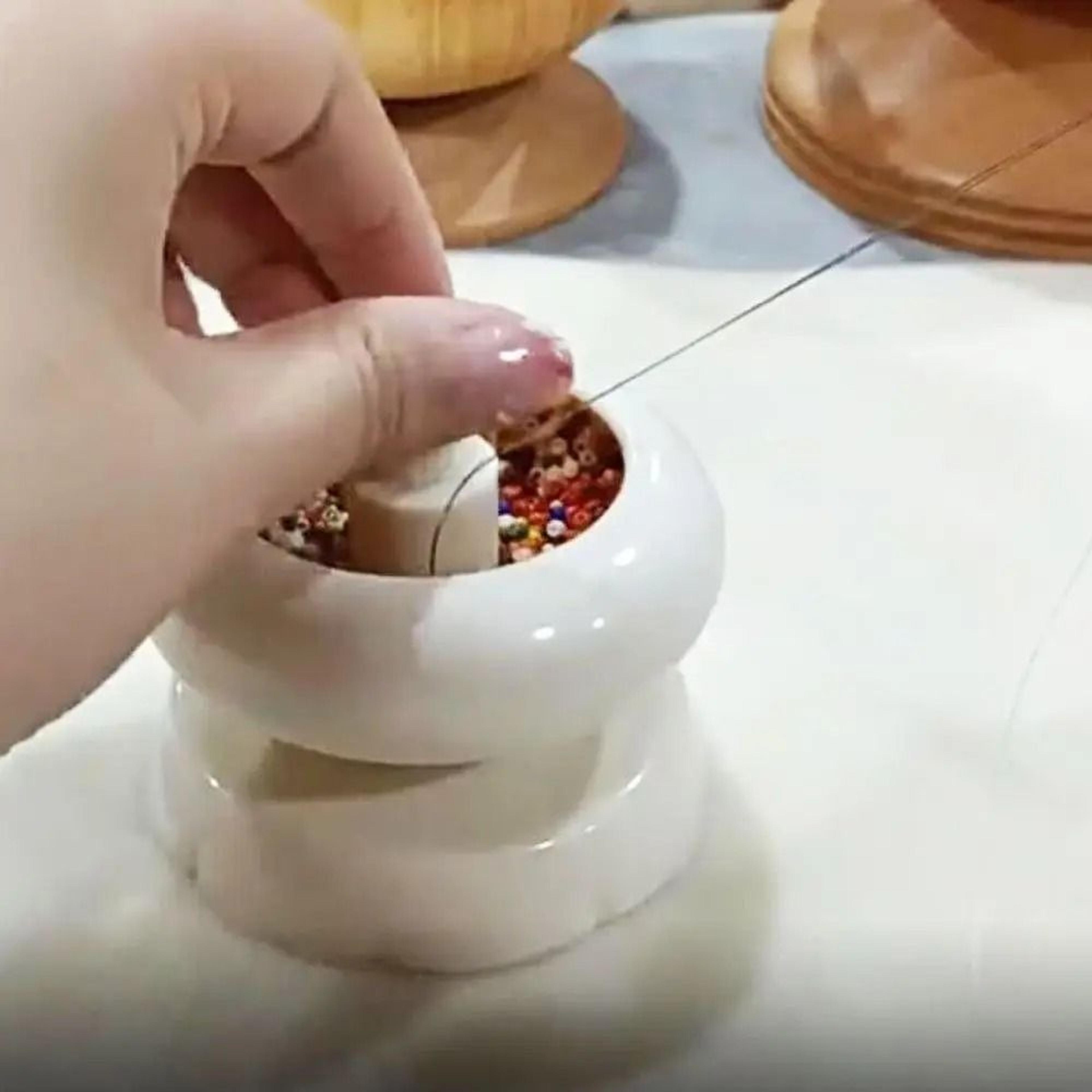 Fast Seed Bead Spinner And Quick Loader Bowl For DIY Waist Beads And Bracelets 4