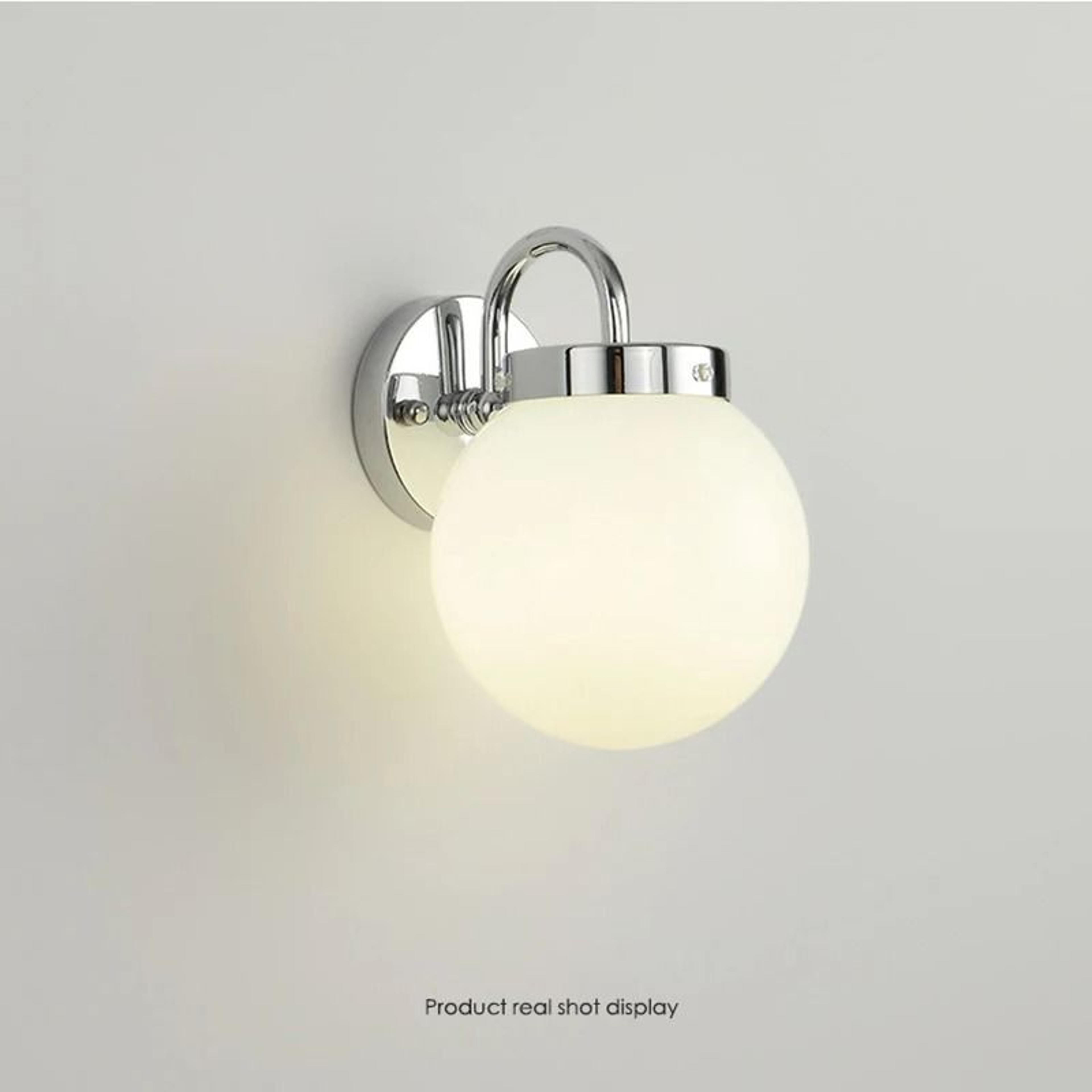 Modern Nordic Glass Globe LED Wall Sconce Lamp For Bedroom Living Room And Hotel Decor 2