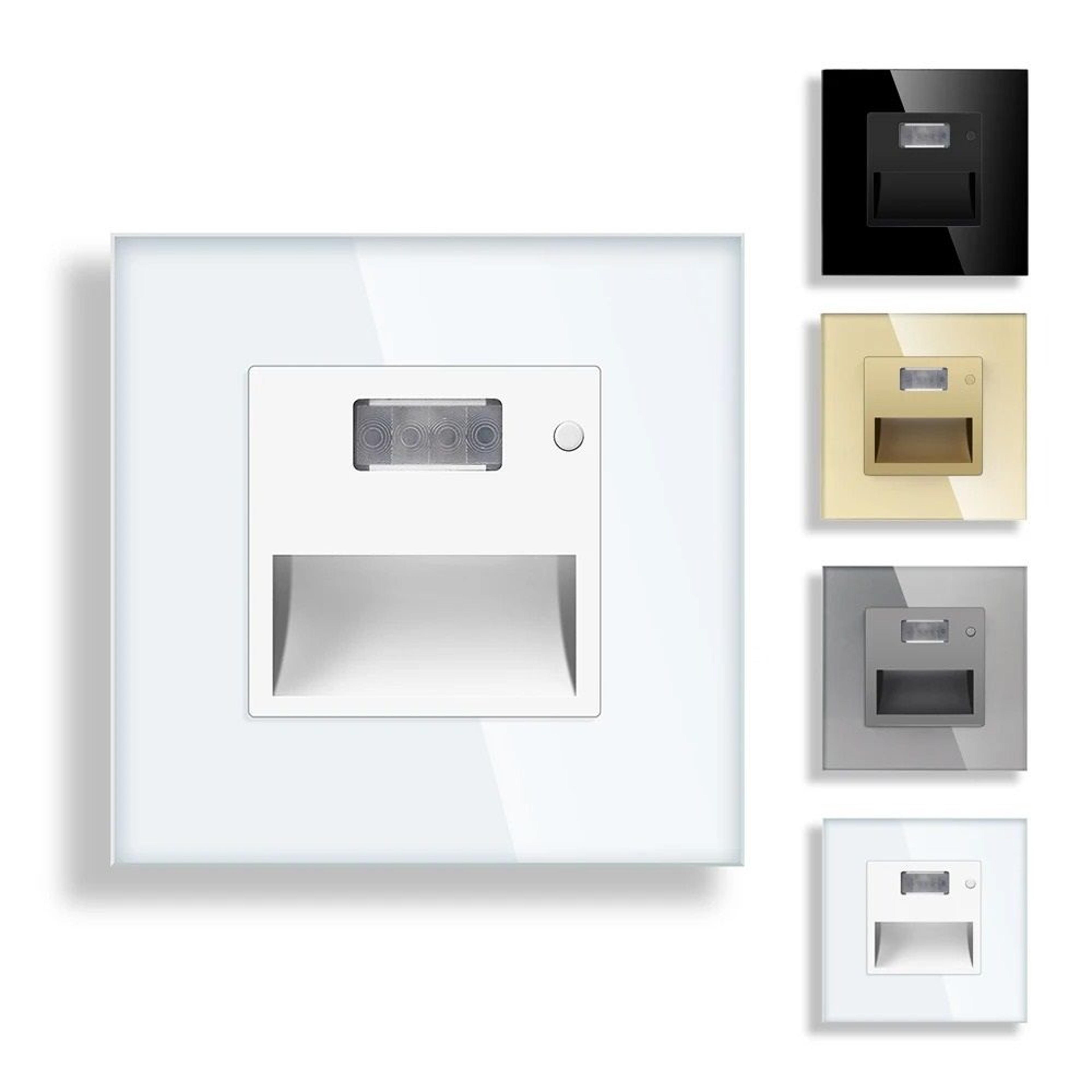 pir motion sensor led recessed stair footlight wall lamp for stairway, corridor, and hallway