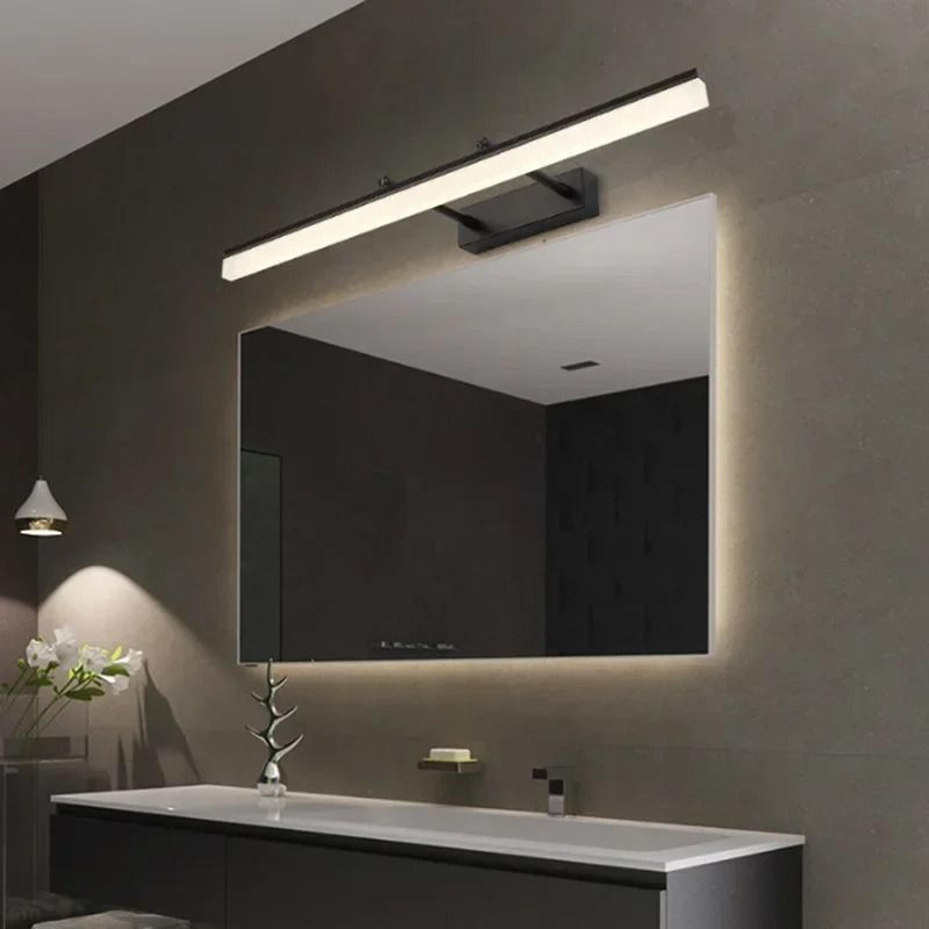 Waterproof Anti Fog Retractable LED Bathroom Mirror Front Wall Light For Makeup And Vanity 1