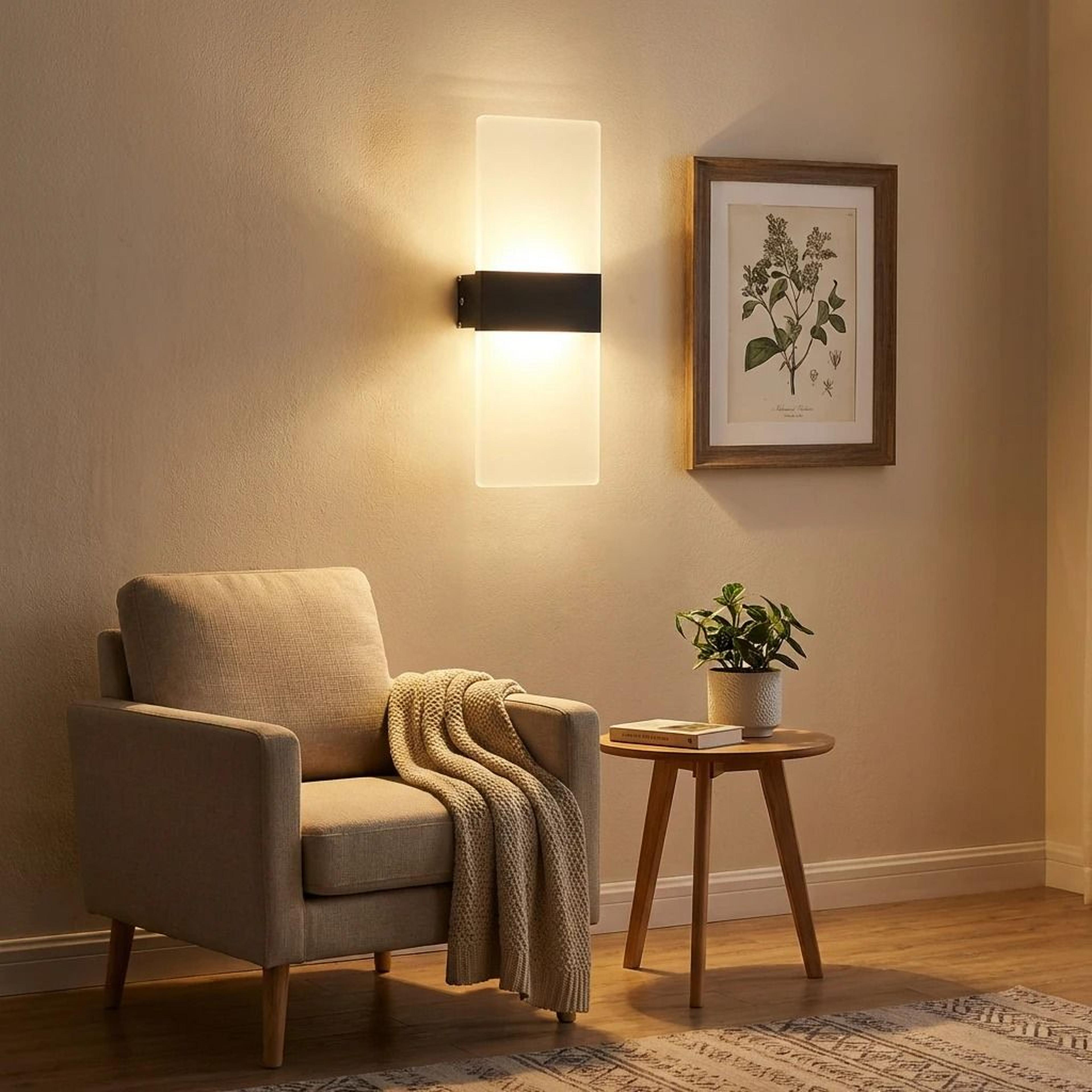 Modern Acrylic LED Up Down Wall Sconce Light For Bedroom Hallway And Staircase 1