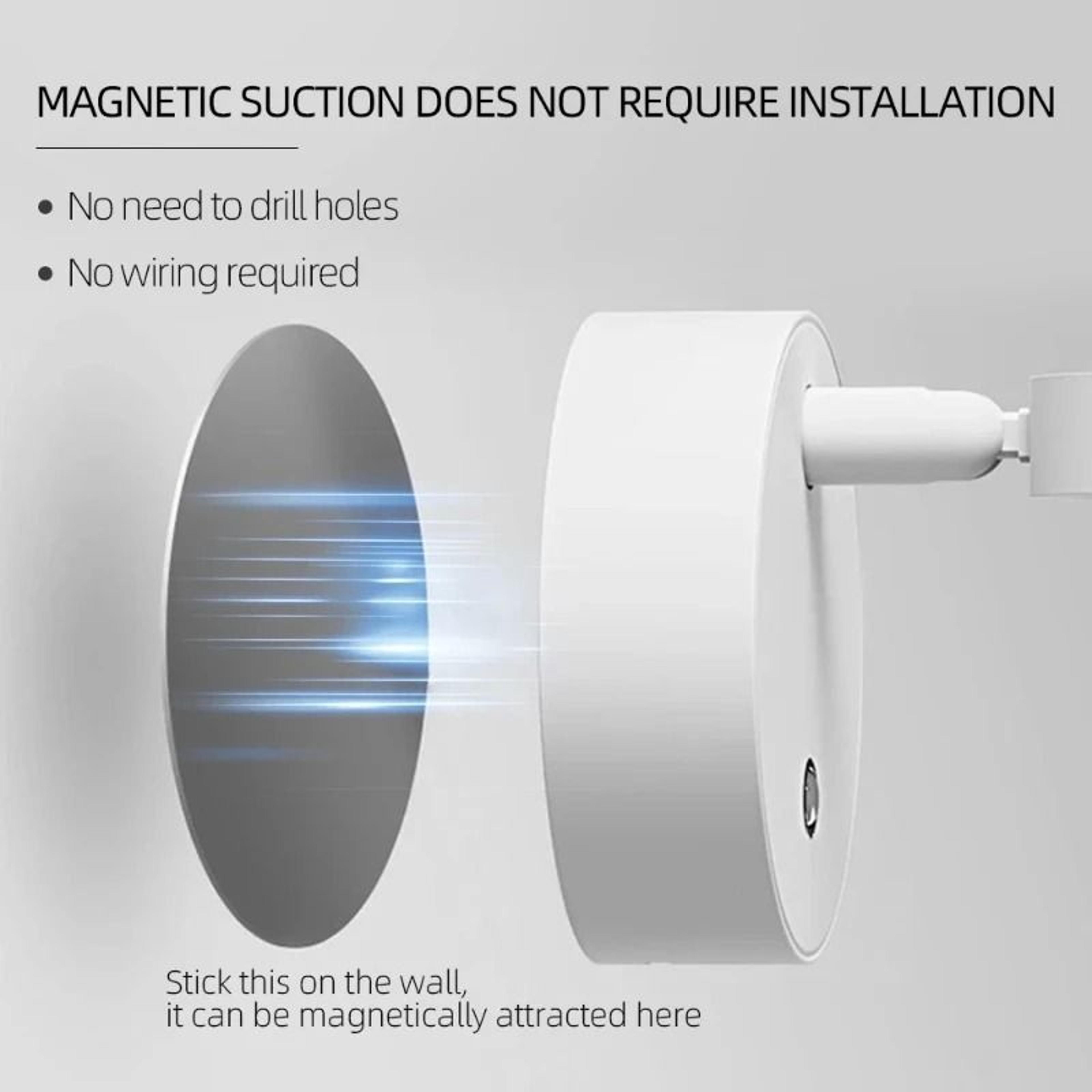 Rechargeable Magnetic Sunset Projection LED Wall Light With 360 Degree Rotation And Touch Dimming 4