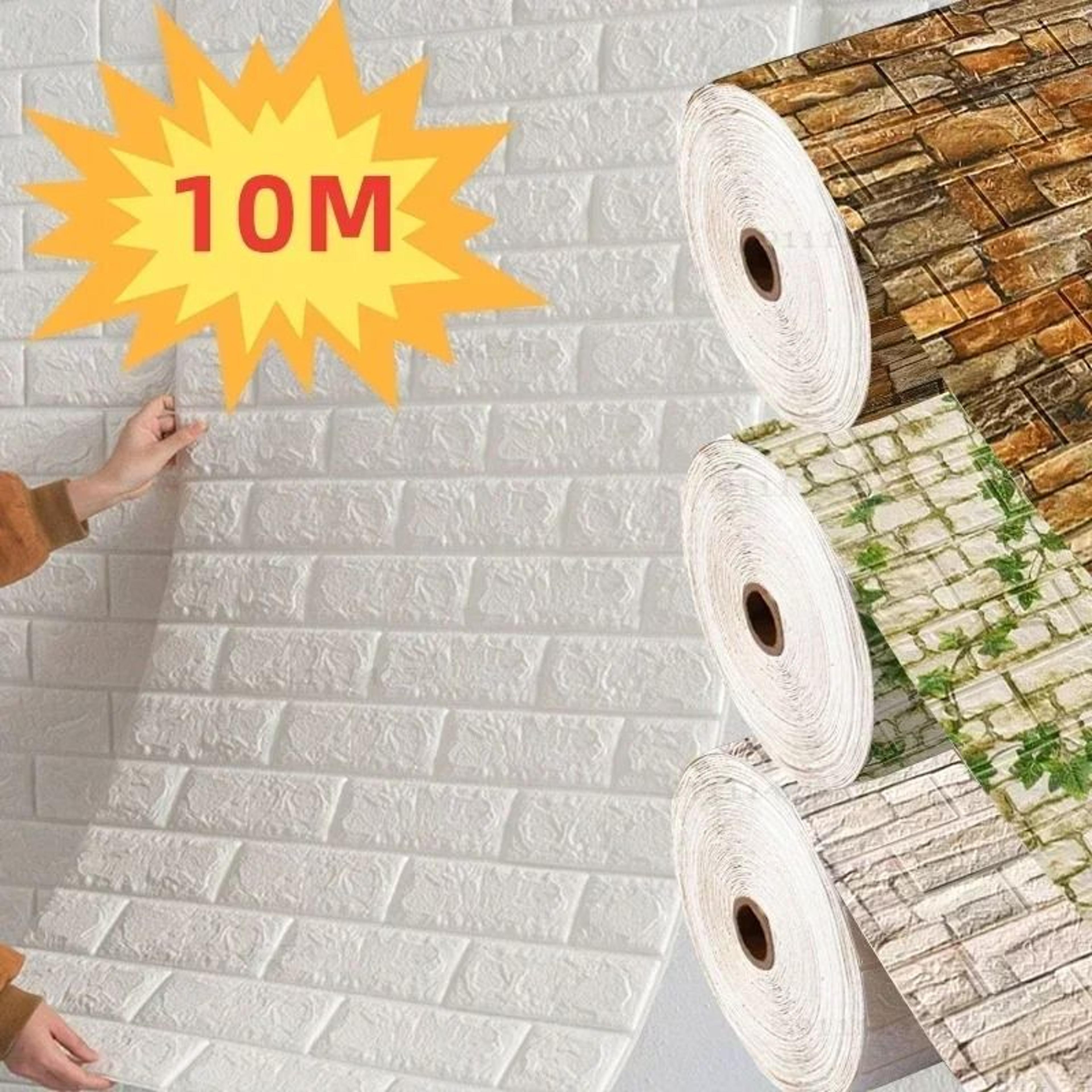 Antique 3D Foam Brick Self Adhesive Waterproof Wall Panel Wallpaper For Living Room And Bedroom 0