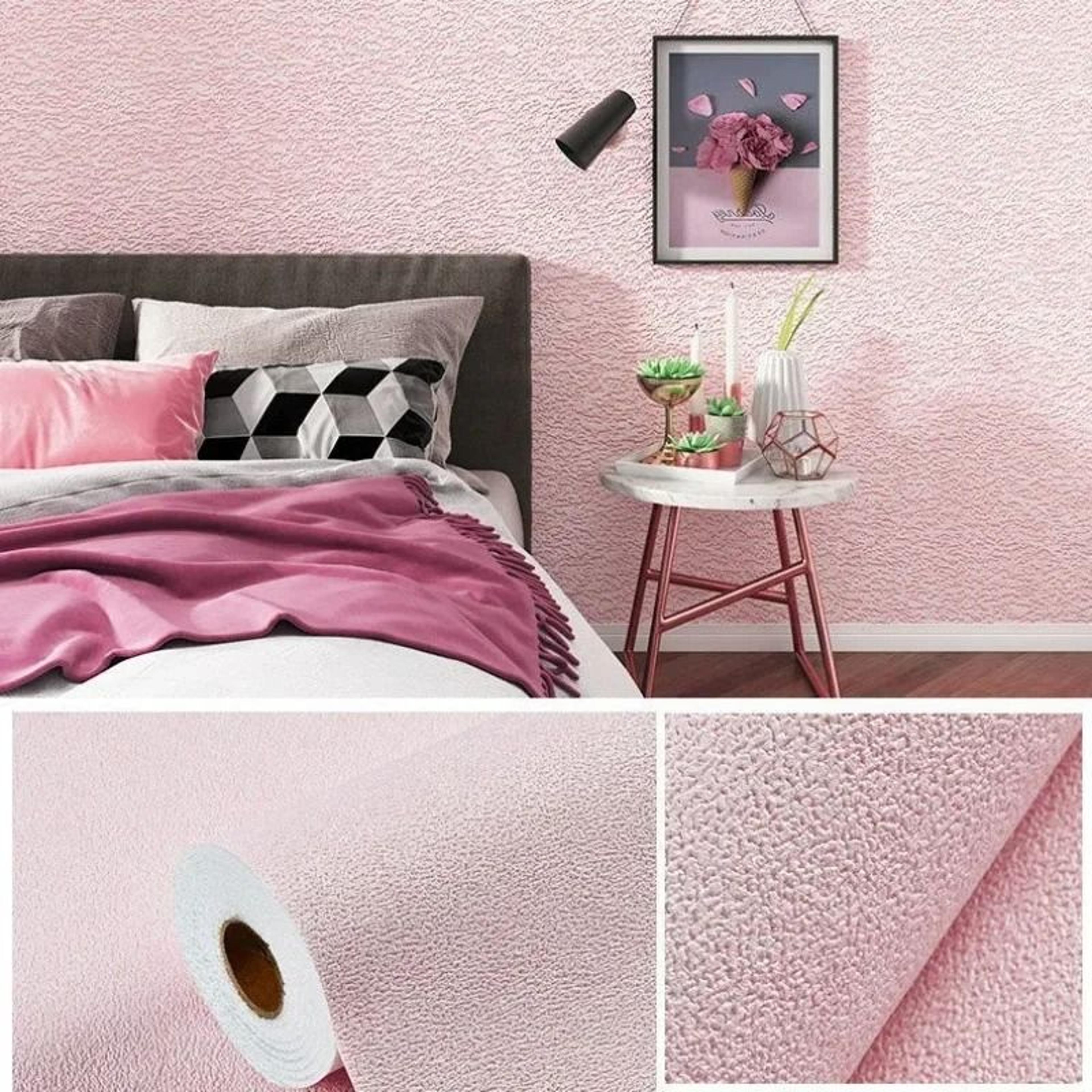 3D Continuous Self Adhesive Linen Wallpaper Waterproof Wall Sticker For Bedroom Living Room And Kit 11